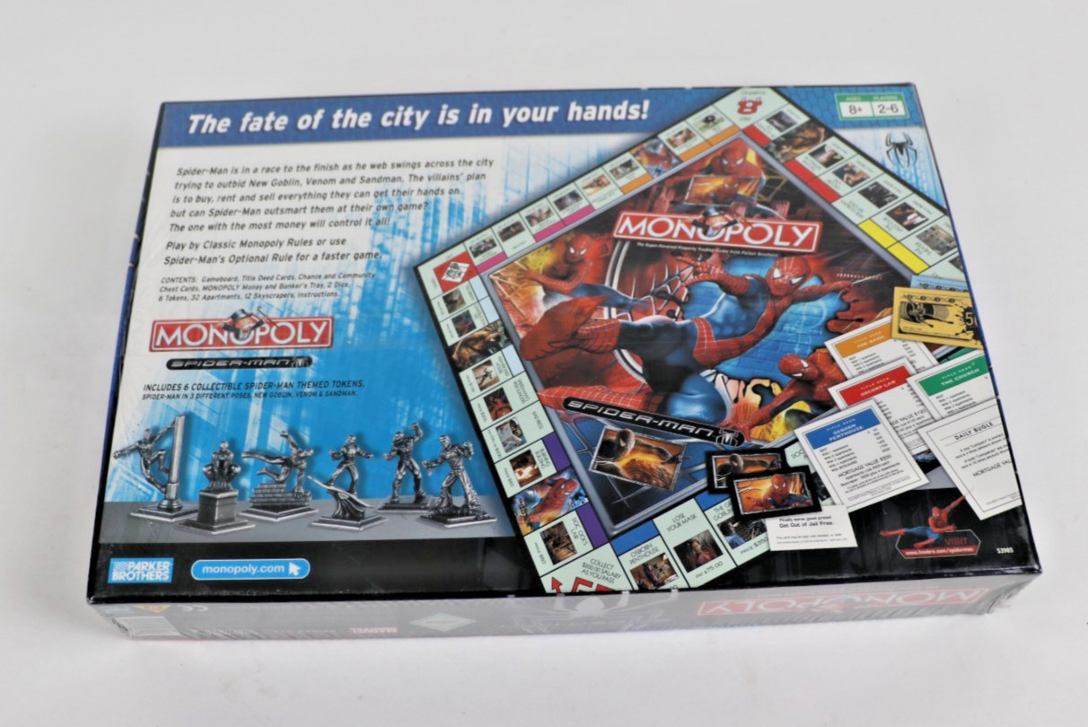 Monopoly Spider-Man 2006 Parker Brothers Marvel New Sealed 8+
