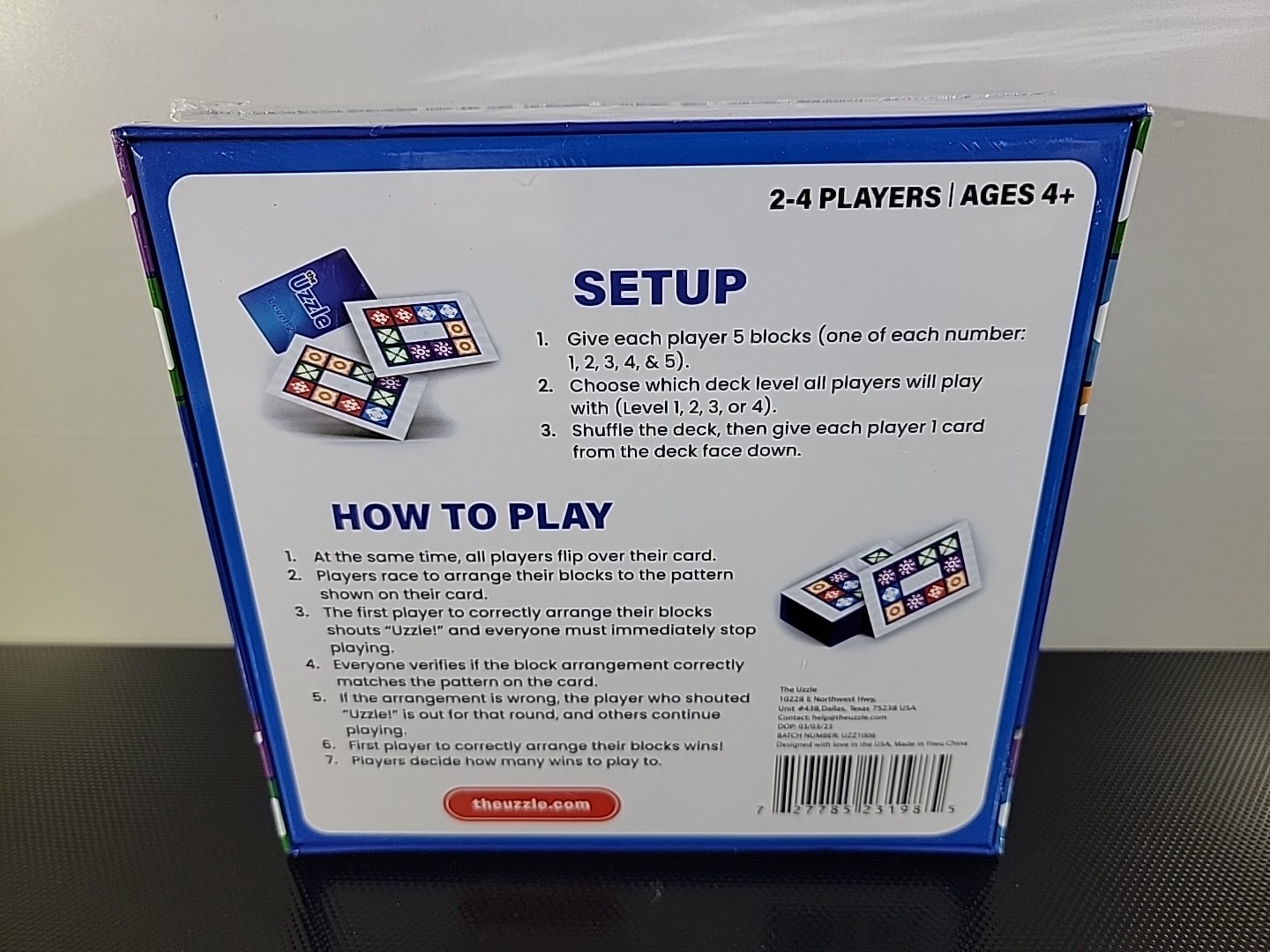 The Uzzle Board Game Family Block Puzzle Children 4+ Adults SEALED BOX