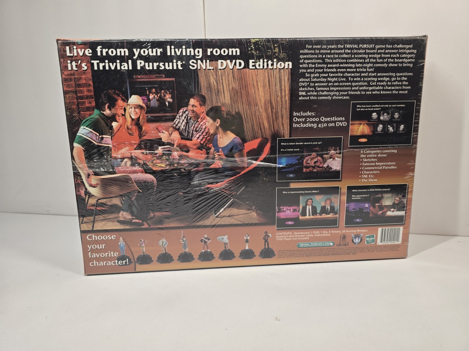 2004 Trivial Pursuit DVD SNL Edition Saturday Night Live Adult Trivia Board Game