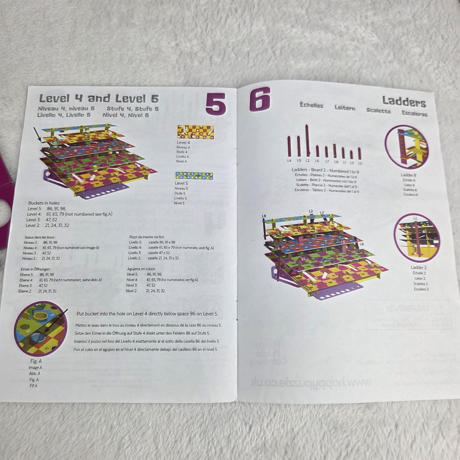 Multi-Level 3D Snakes And Ladders Board Game Happy Puzzle Company 2021 Complete