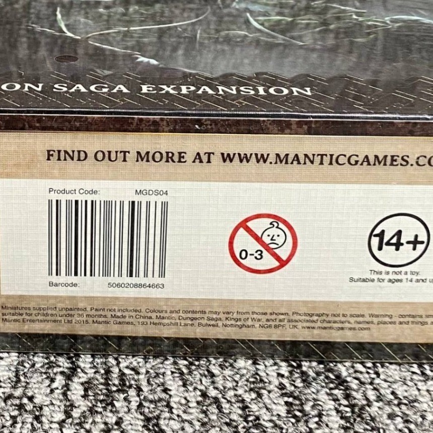Mantic Games Dungeon Saga The Warlord of Galahir Expansion MGDS04 New Sealed