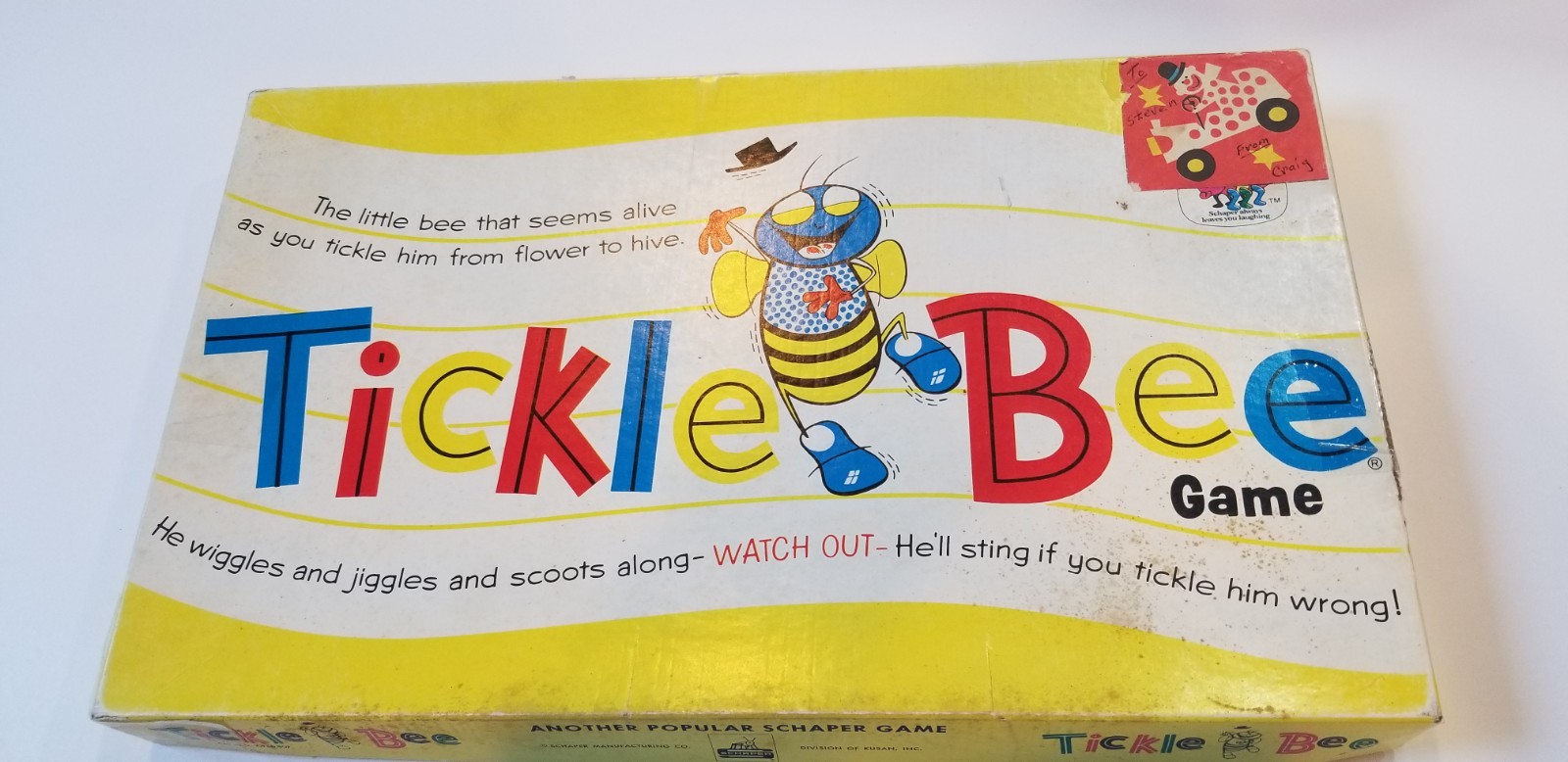 Vintage 1956 Tickle Bee Game Magnetic Maze by Schaper Toys – Complete