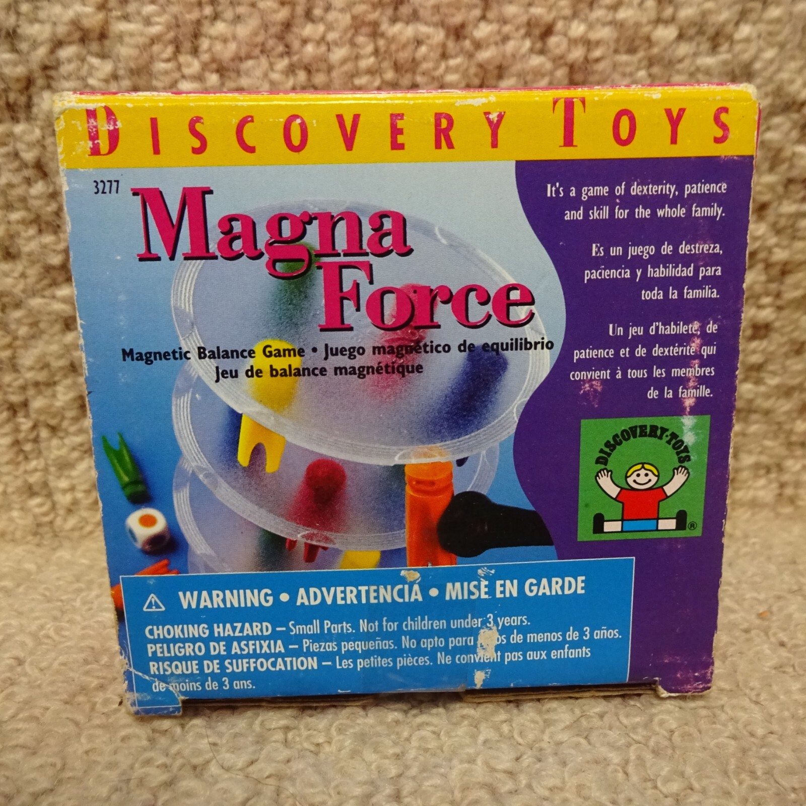 Vintage 2000 Discovery Toys, Magna Force , Magnetic eye-hand coordination Game
