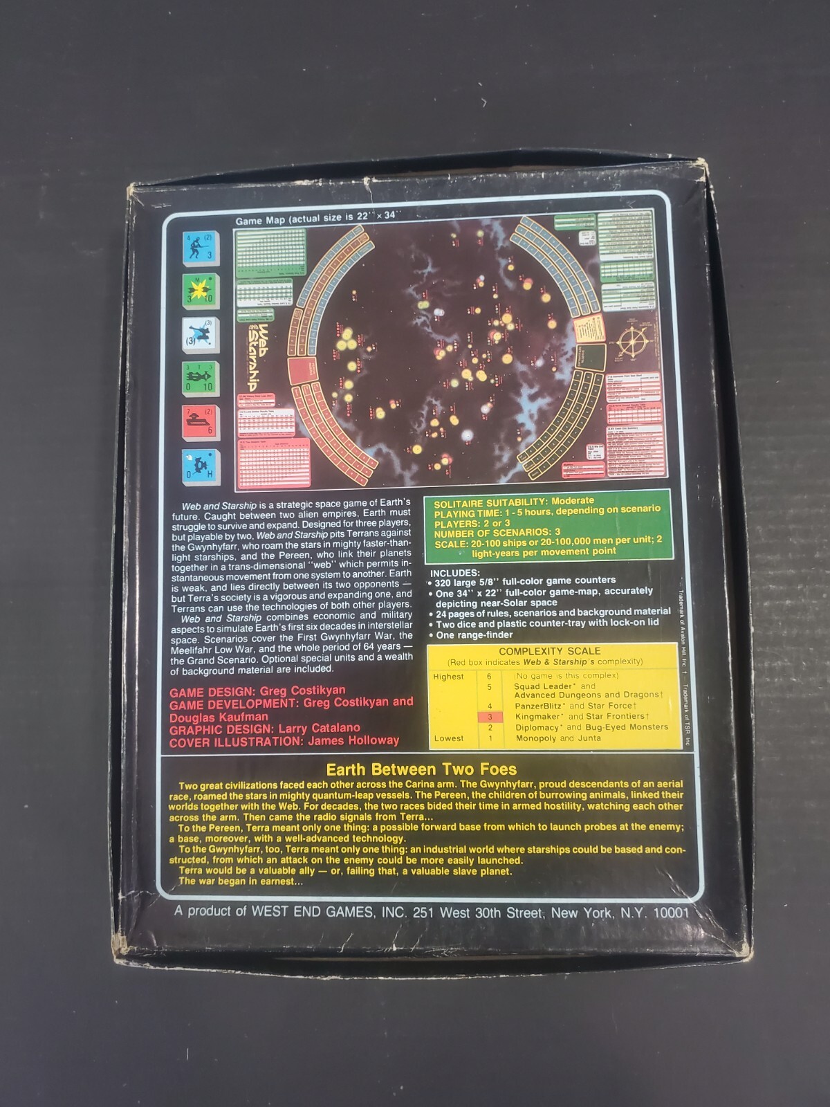 WEST END GAMES WEB AND STARSHIP COMPLETE UNPUNCHED FREE US SHIPPING