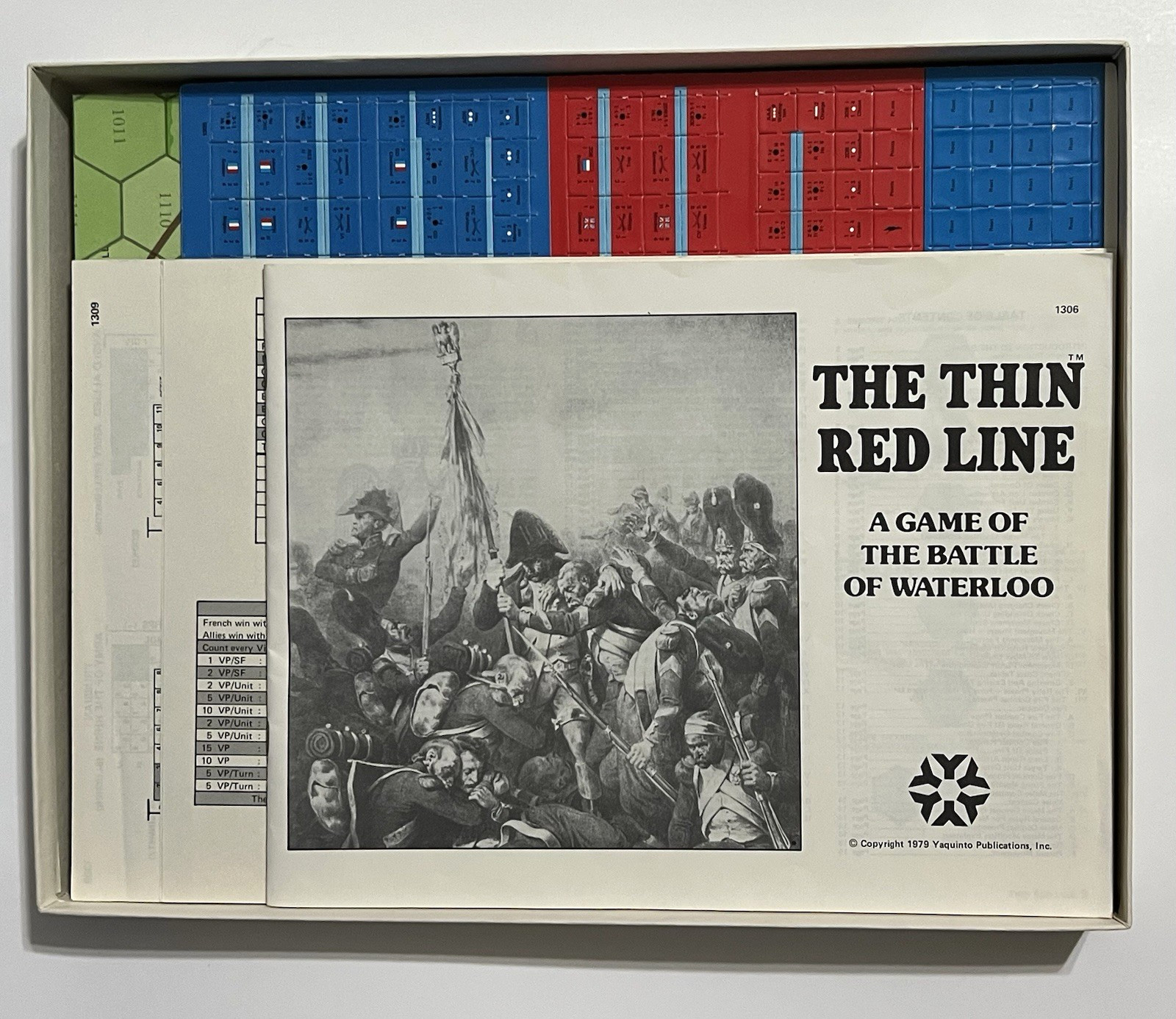 THIN RED LINE Napoleon Battle of Waterloo. Yaquinto. NEW UNPUNCHED!