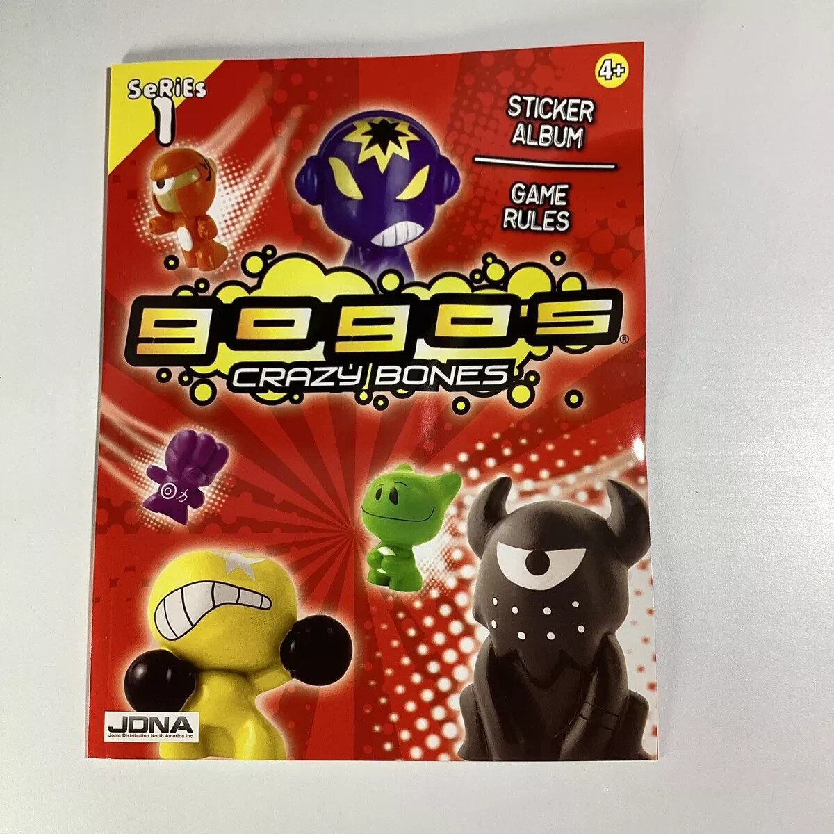 Crazy Bones Gogo’s Series 1 Sticker Album and Game Rules Book