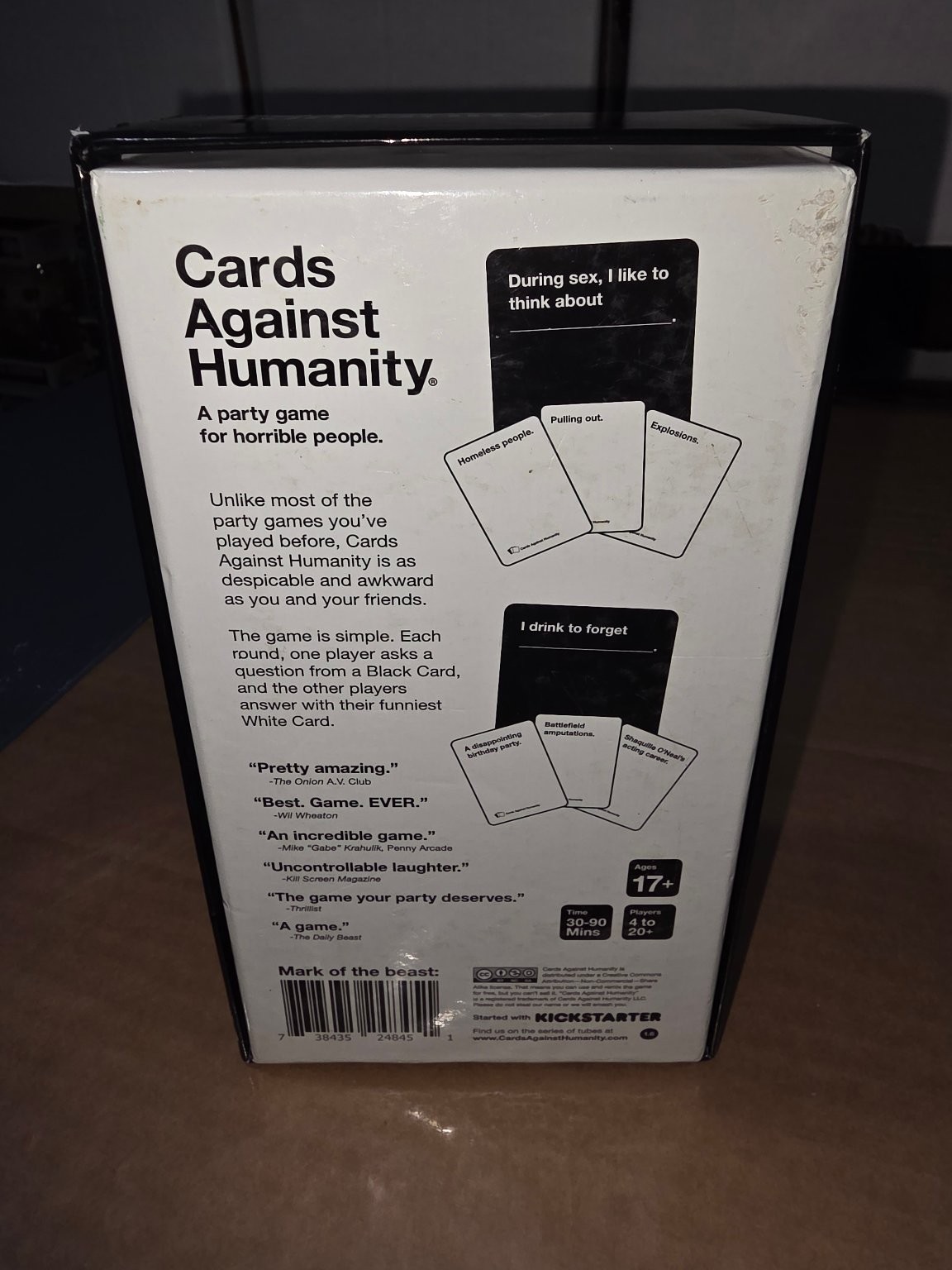 Cards Against Humanity LLC Party Card Game 4-20+ Players Ages 17+ Adult Humor