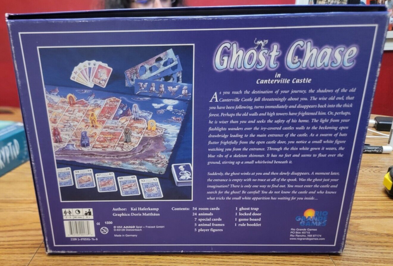 Ghost Chase Canterville Castle COMPLETE Rio Grande Games 2001 Amigo Strategy
