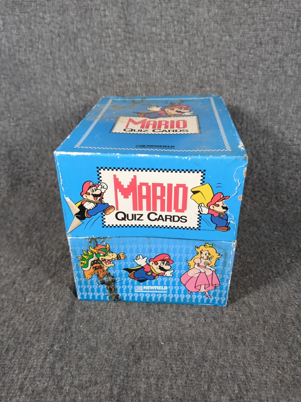 Vintage 1995 Mario Quiz Cards By Atlas Editions 115 Trivia Cards with Manual