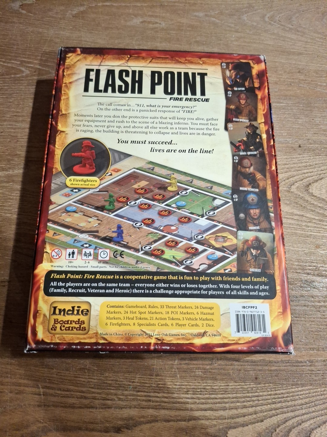Flash Point Fire Rescue Board Game Complete 2011 Indie Boards & Cards Mint 100%