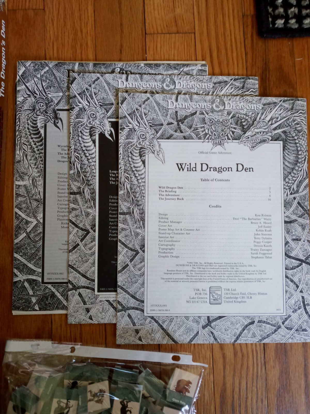 VINTAGE DUNGEONS AND DRAGONS BOARD GAME – THE DRAGONS DEN | TSR 1073 | 1992 |