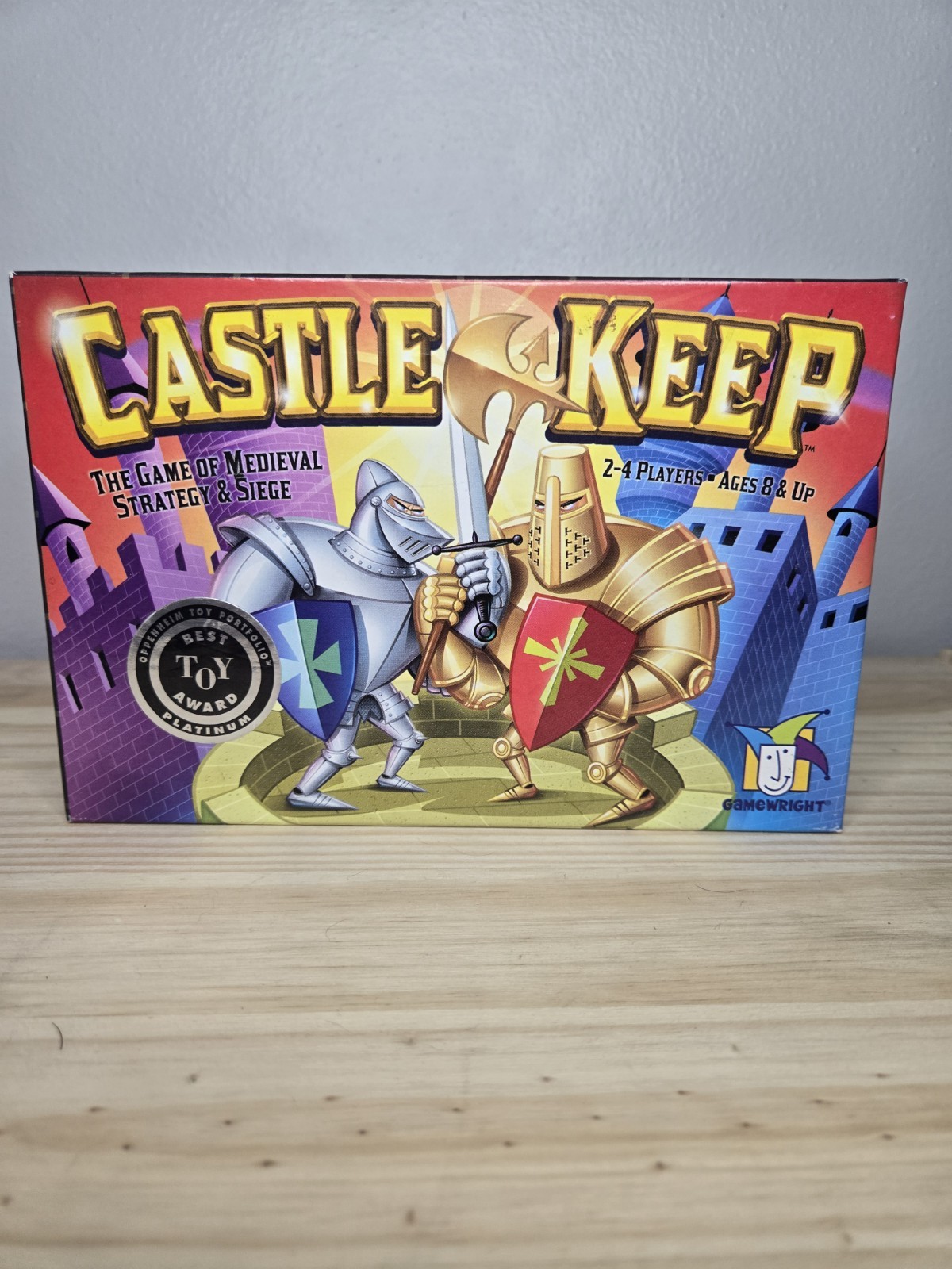 Castle Keep Board Game Abstract Strategy 2 Player Vintage COMPLETE