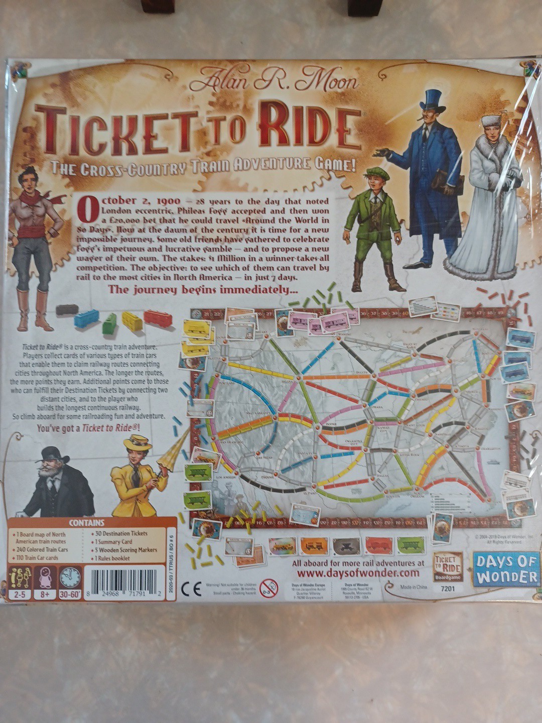Ticket To Ride by Alan R. Moon Days of Wonder Board Game 2021 SEALED