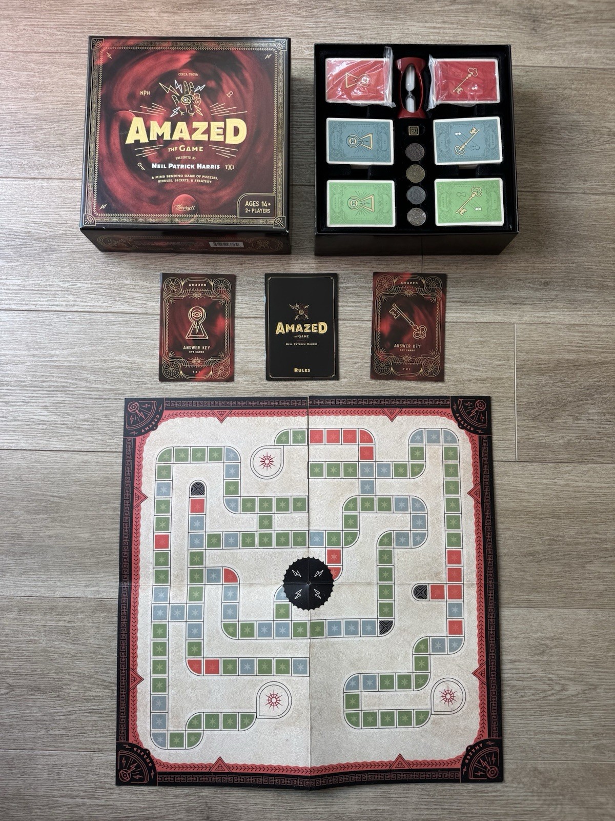 Amazed the Game 100% COMPLETE Theory11 2018 Neil Patrick Harris Puzzles
