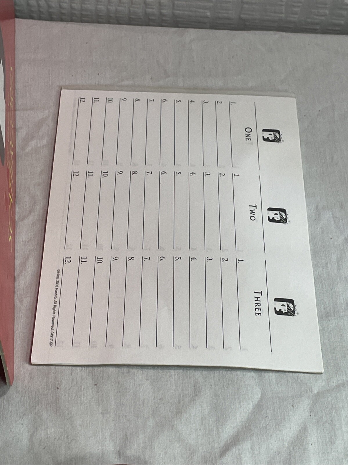 The Game of Scattergories Word Game by Parker Brothers, 2009