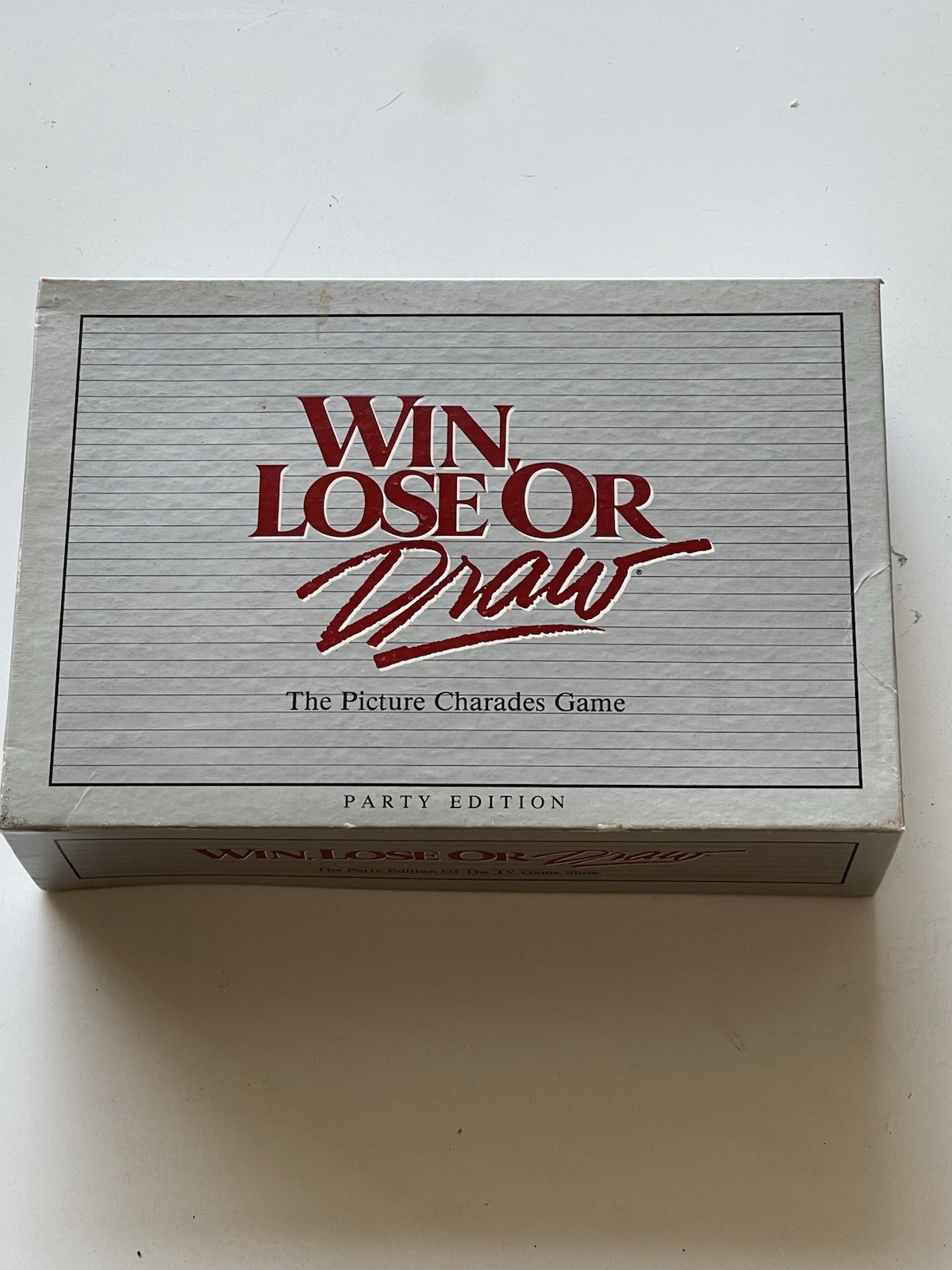 Win Lose or Draw Board Game Party Edition Milton Bradley 1988-Complete Ex Cond