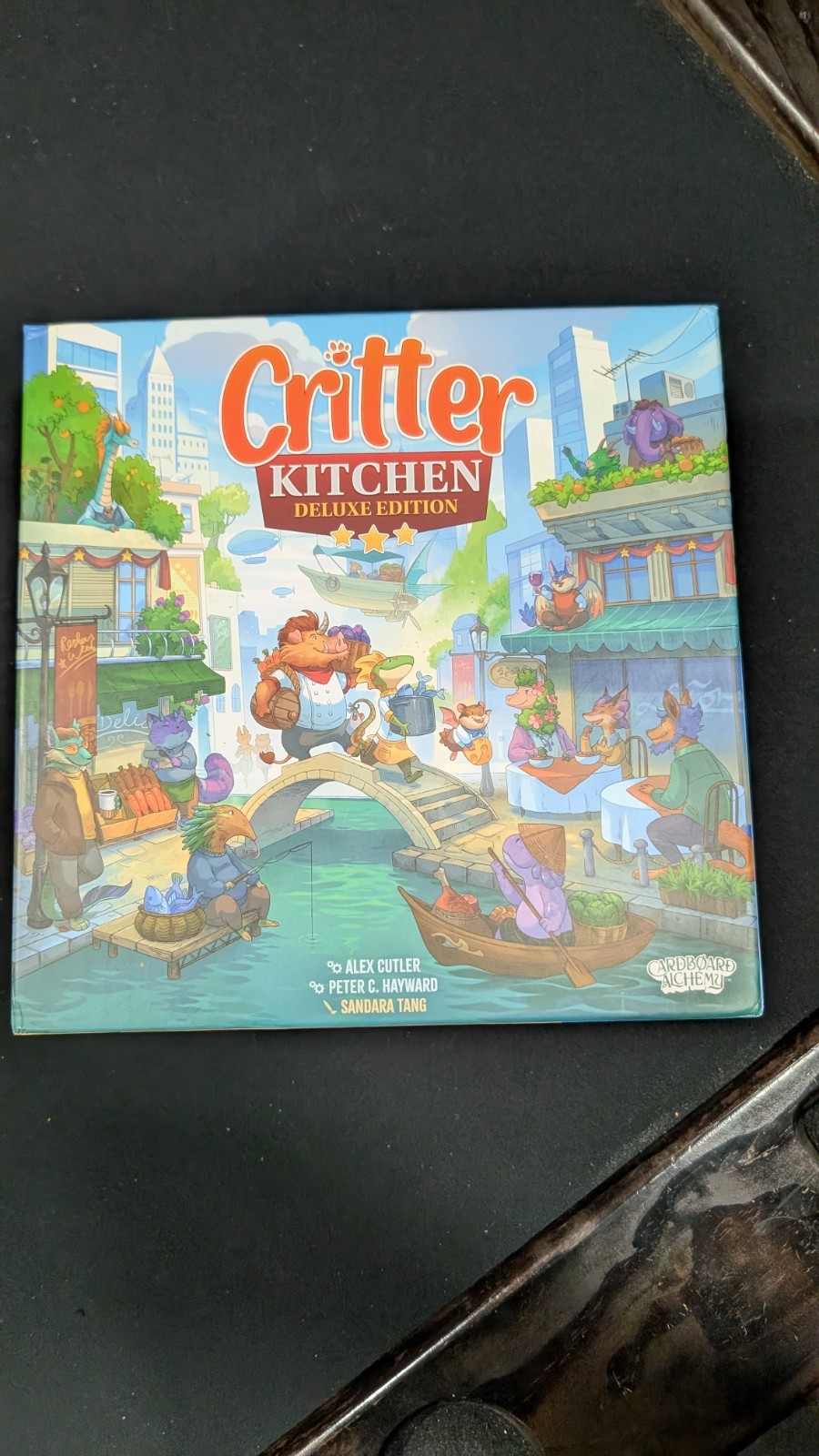 Critter Kitchen Deluxe Kickstarter Ed Board Game Cardboard Alchemy – Complete