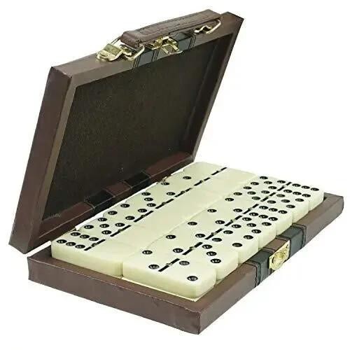 Dominos Jumbo Set Game. Premium Classic 28 Pieces Double Six Domino. Durable ..