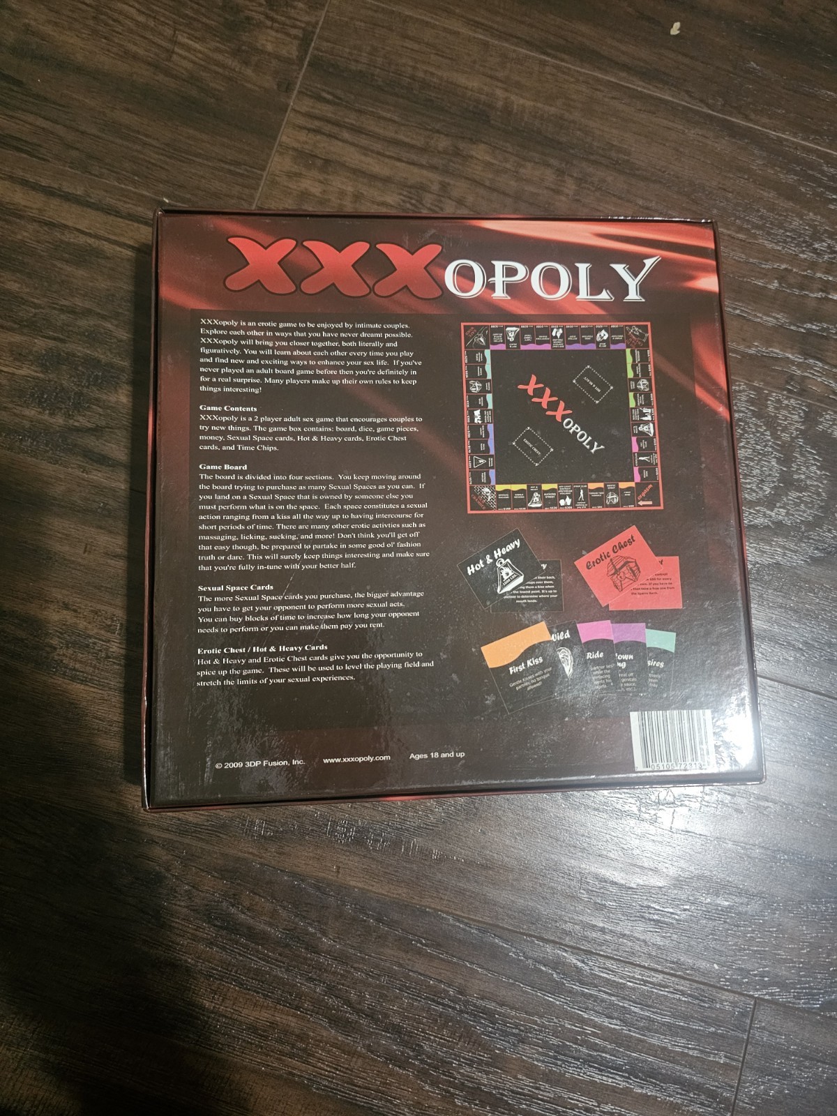 XXXopoly 3DP Fusion Erotic Adult Board Game For Ages 18+ Open Box Complete