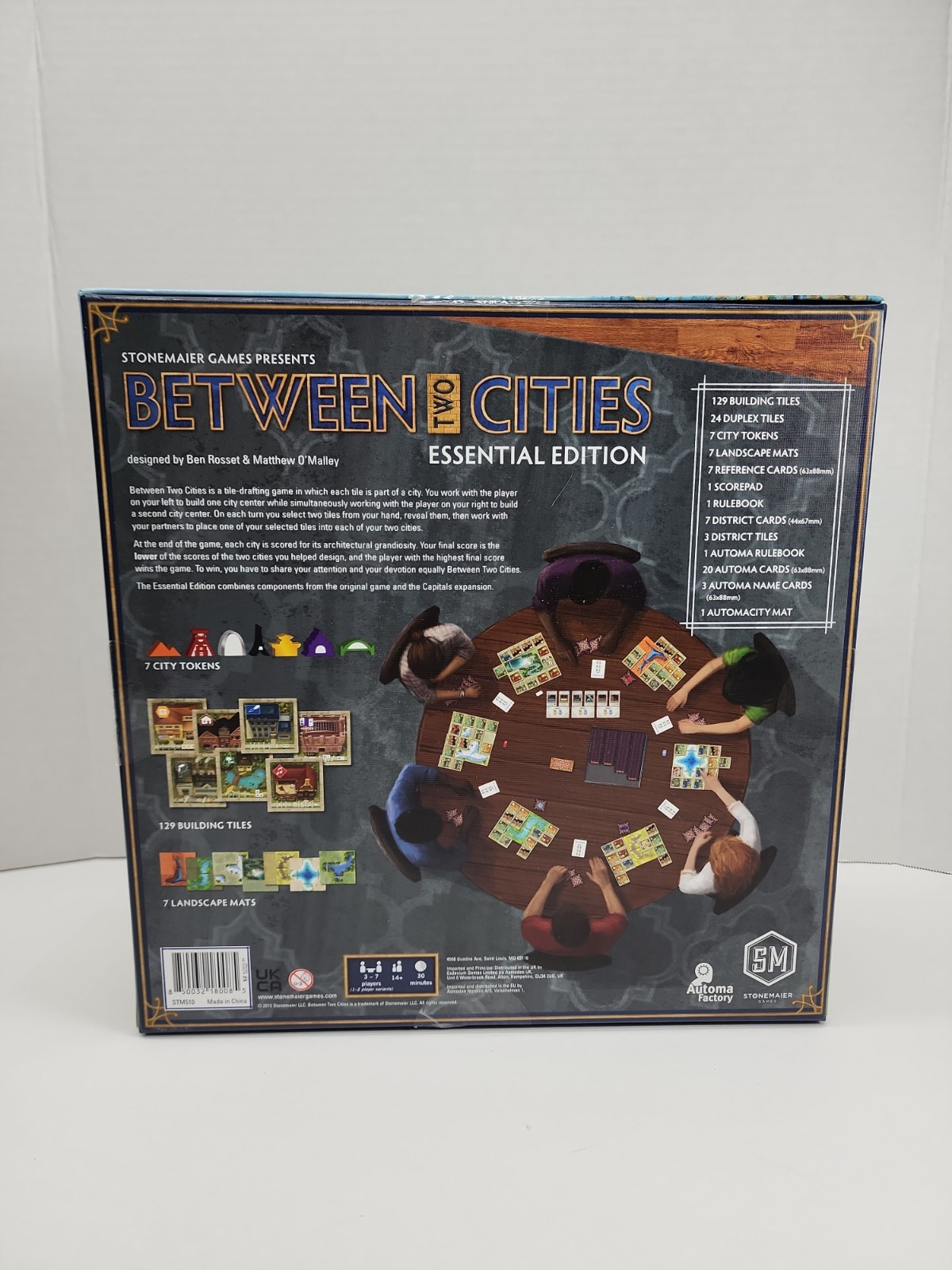 Between Two Cities Essential Edition Board Game Stonemaier Games Used Complete