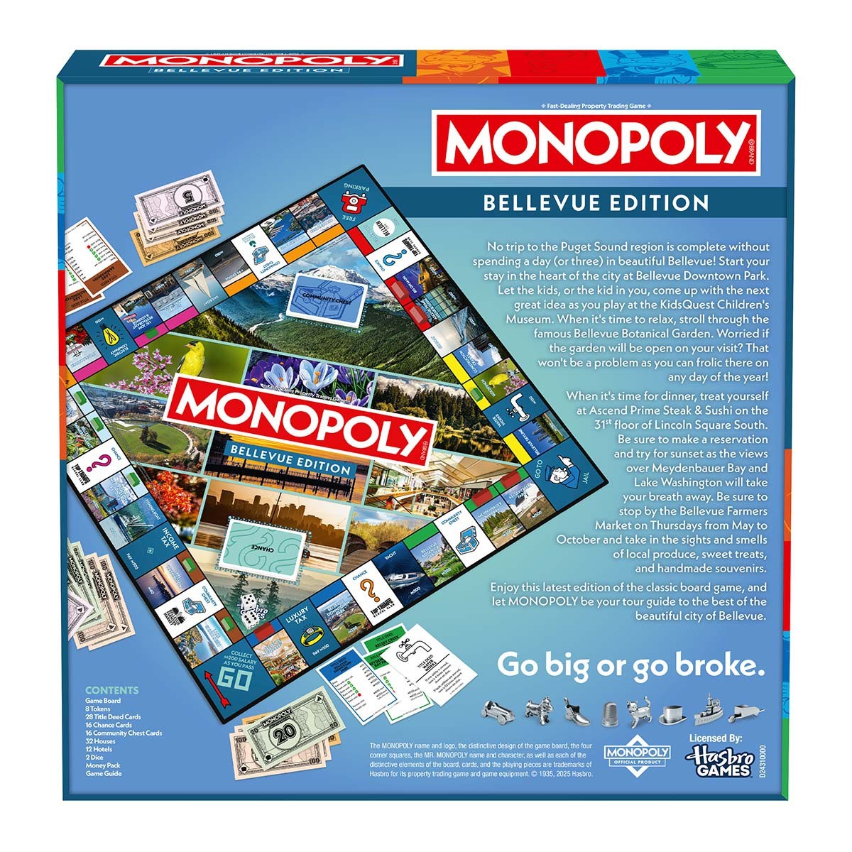 Bellevue, WA Monopoly Board Game