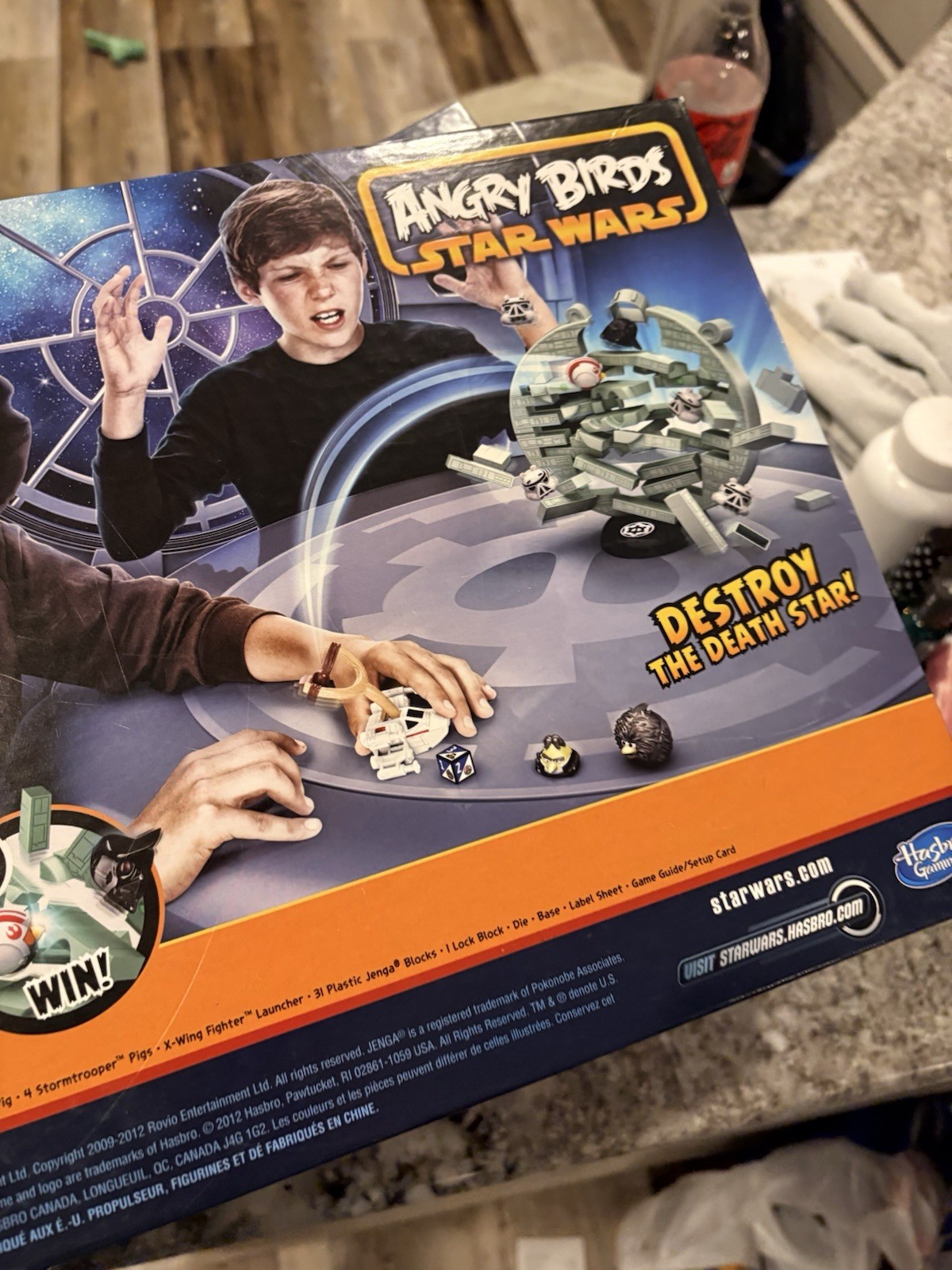 Star Wars Angry Birds Jenga Destroy The Death Star 2012 Hasbro Game Not Complete