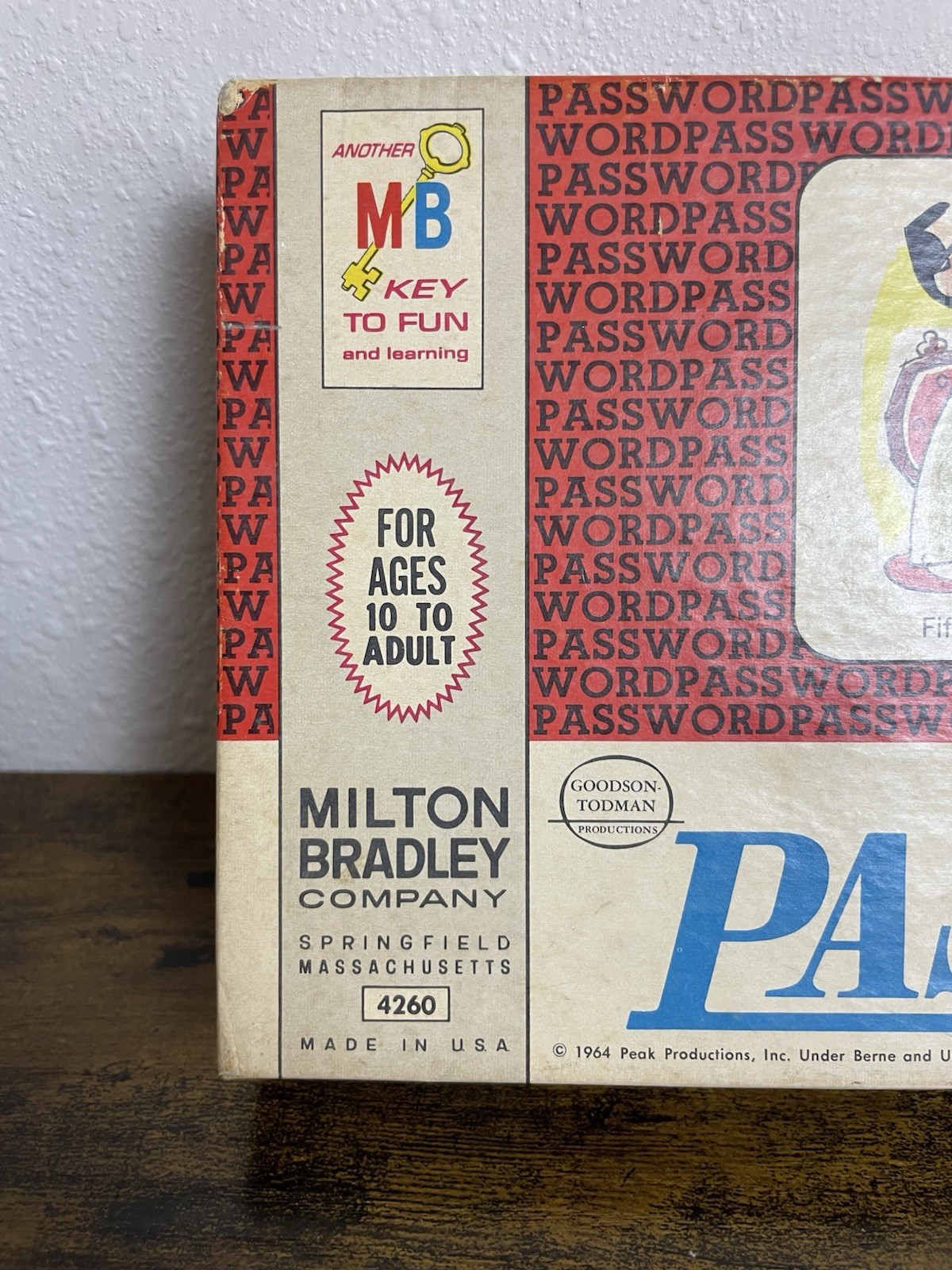 Vintage 1964 Milton Bradley Password Game Complete CBS TV Board Game #4260 USA