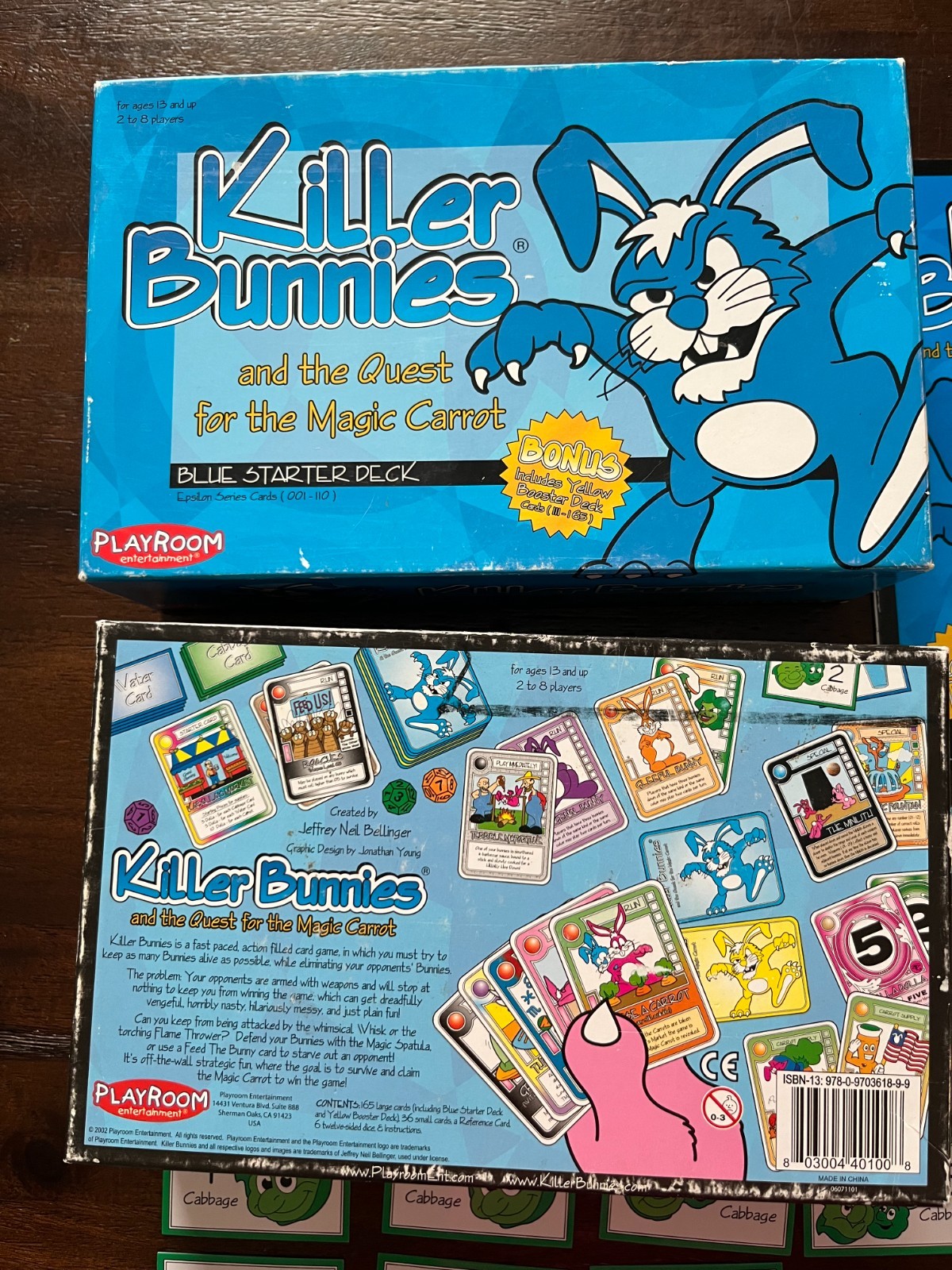 Killer Bunnies And The Quest For The Magic Carrot plus 5 Booster Decks