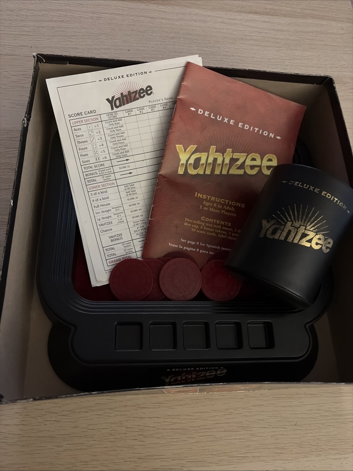 Vintage Milton Bradley 1997 Yahtzee Deluxe Edition – Read Description*