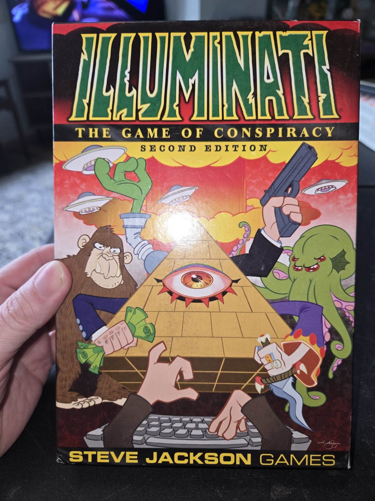 Illuminati 2nd Edition The Game Of Conspiracy Steve Jackson Games Open Box