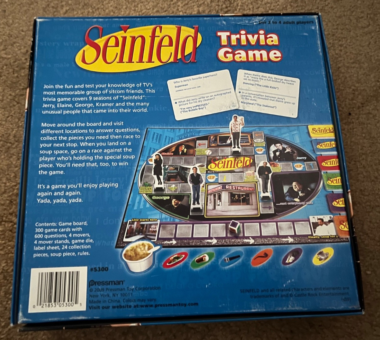 Seinfeld Trivia Board Game – Complete – Used