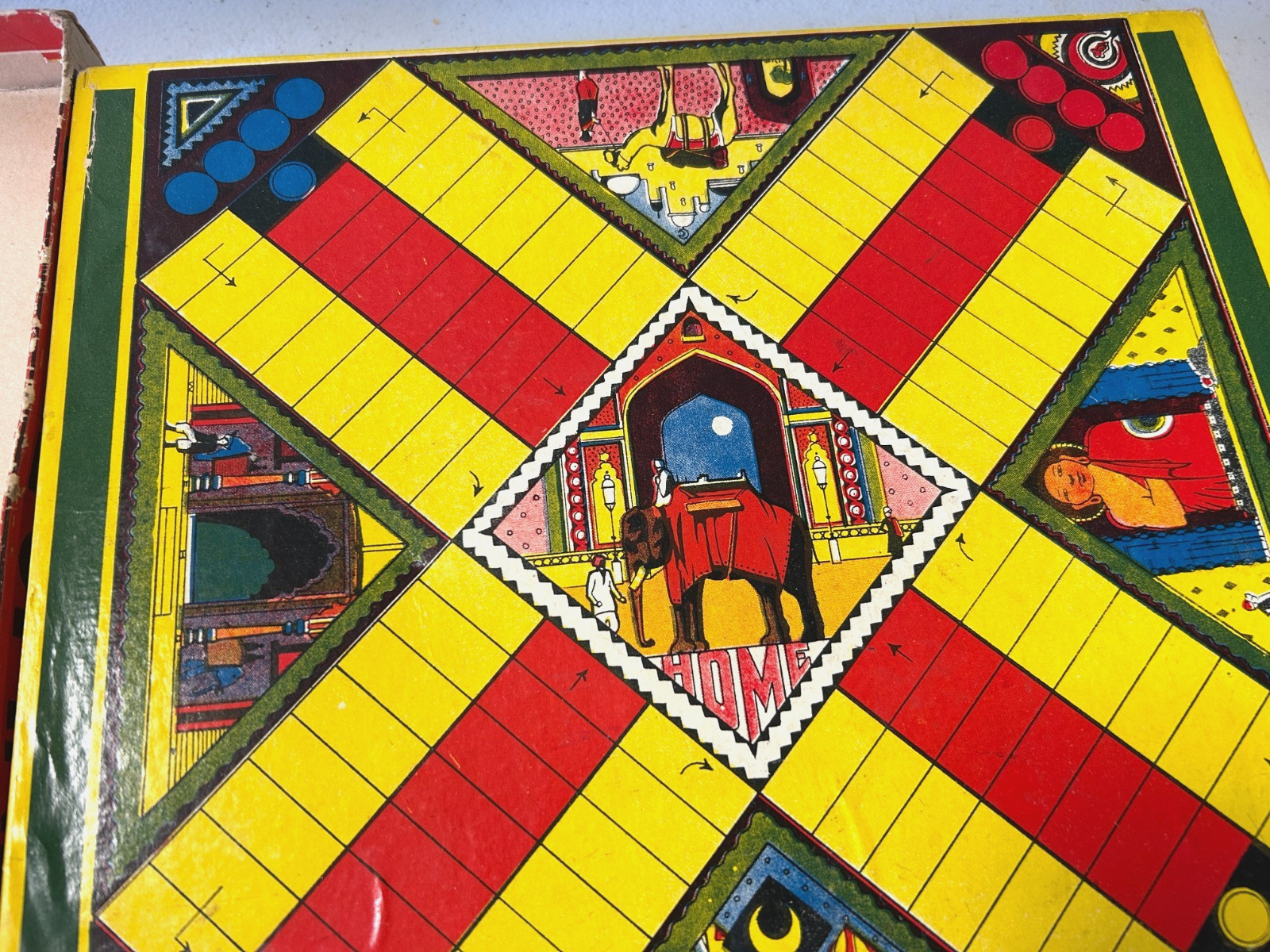 Vintage Rare Game of India Milton Bradley, No 4083 Board Hunting Game