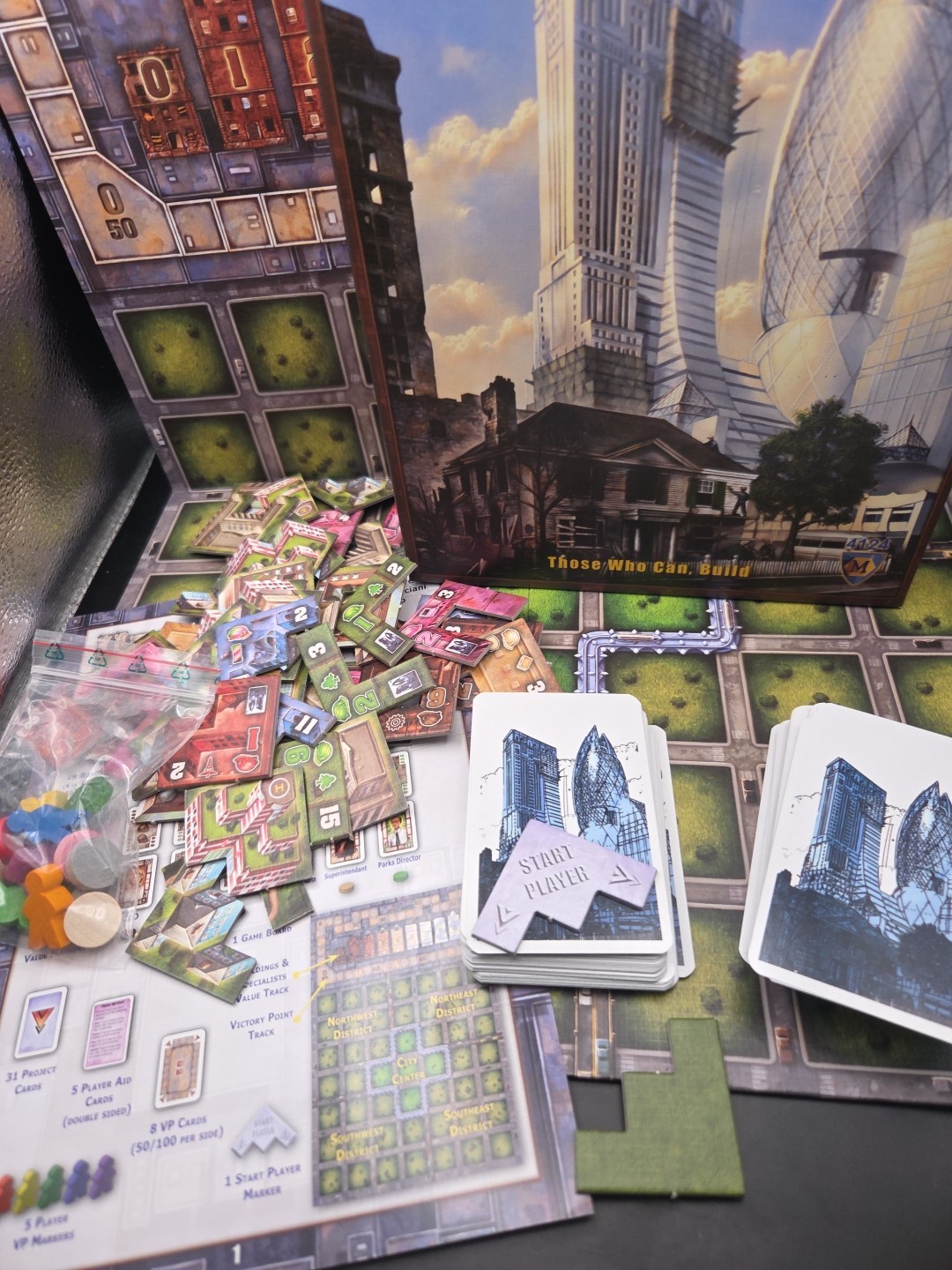 Mayfair Board Game Urbania City Building Box Complete Simone Lucien
