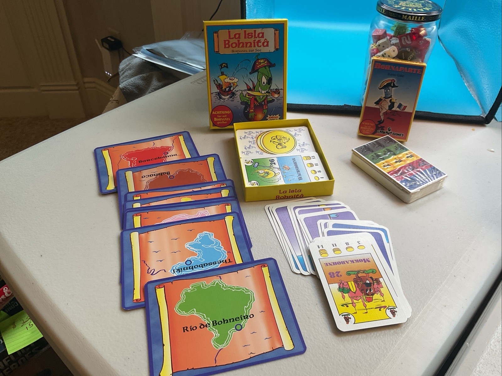 Vintage – Bohnaparte (NEW) & LA ISLAND BOHNITA – Expansions For BOHNANZA – VG+