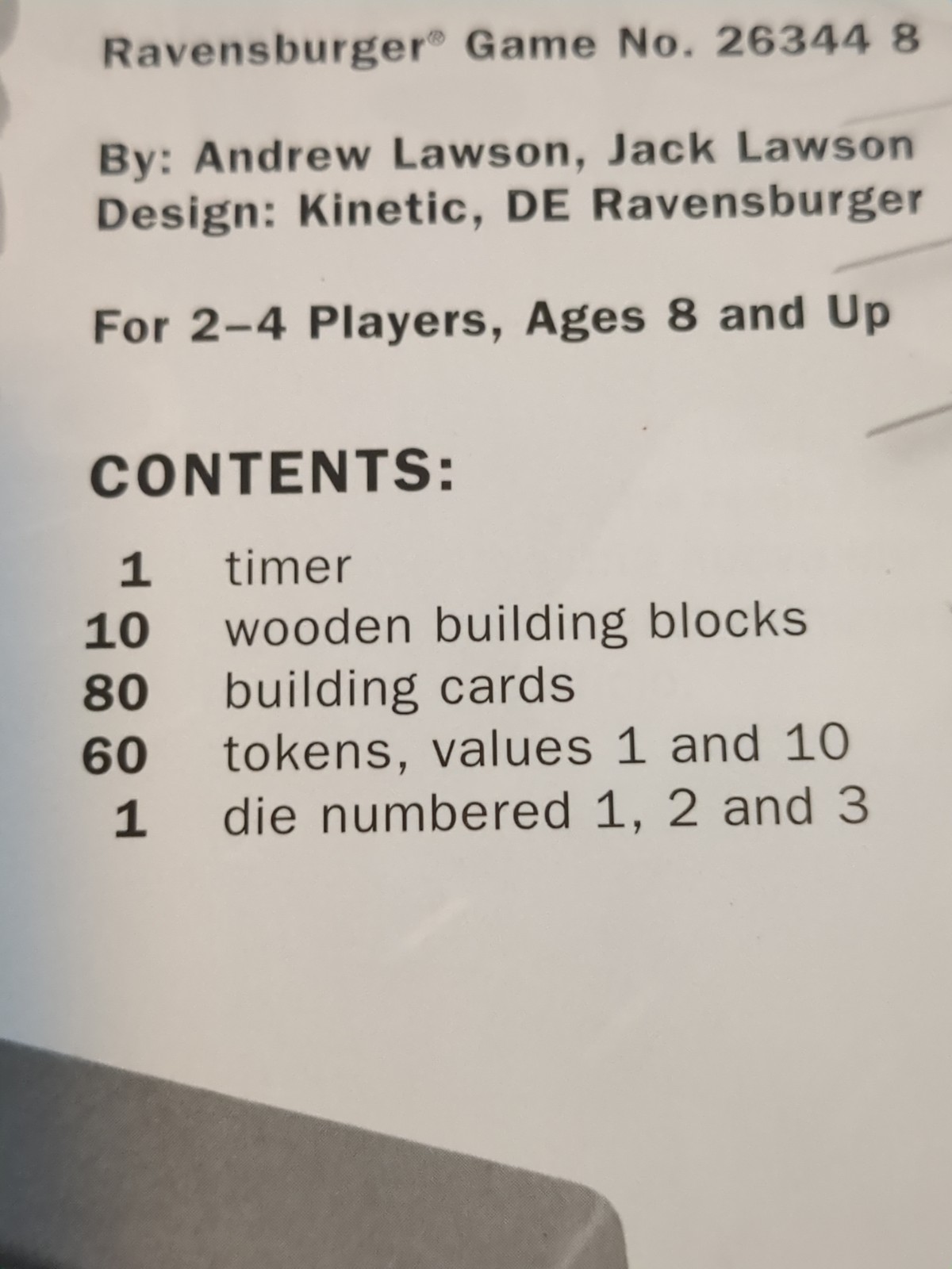 MAKE ‘N’ BREAK Board Game Complete Ravensburger 2004 Block Building Challenge