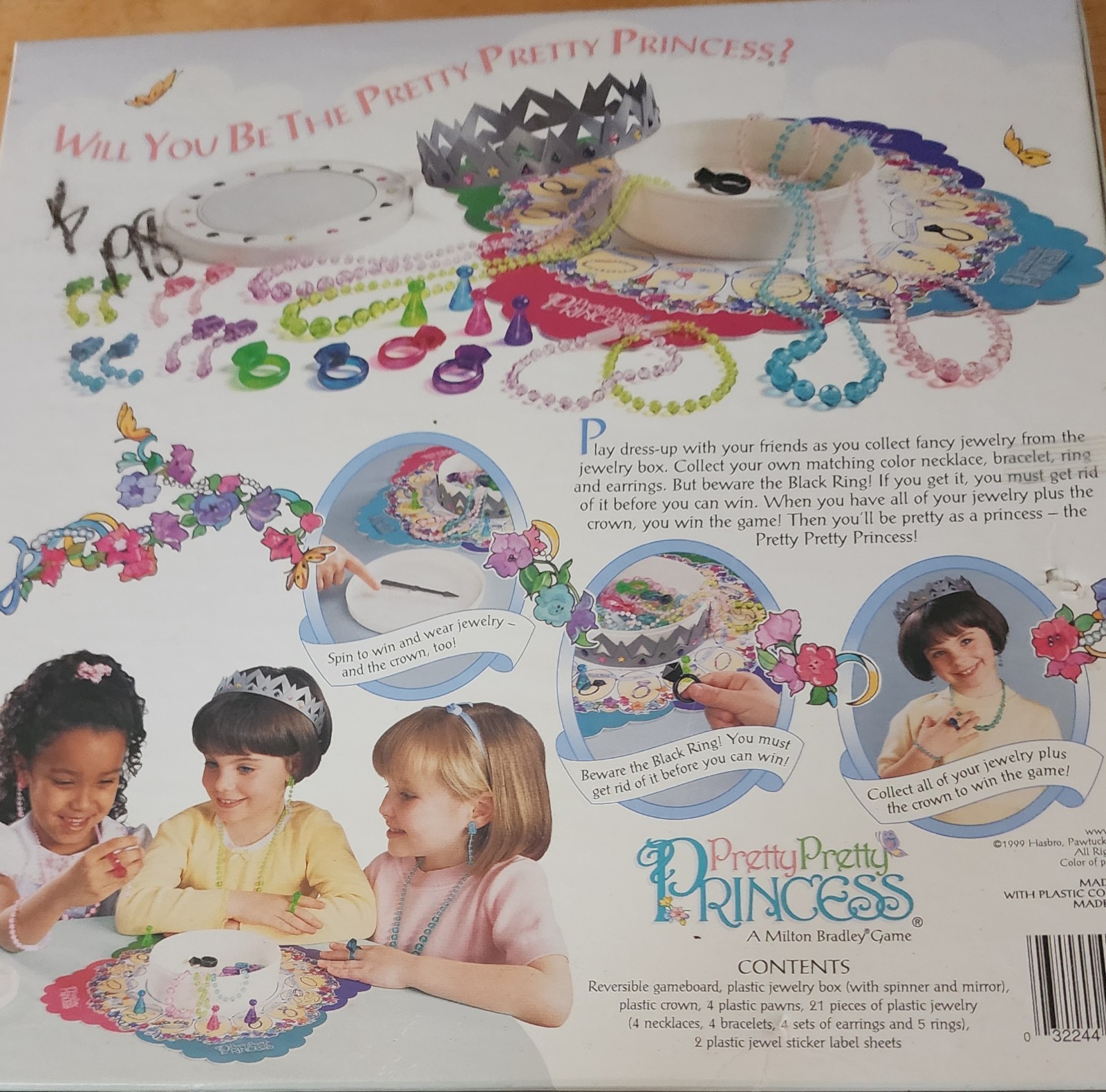 Vintage Pretty Pretty Princess Board Game 1995 Jewelry Dress Up Sleepover fun