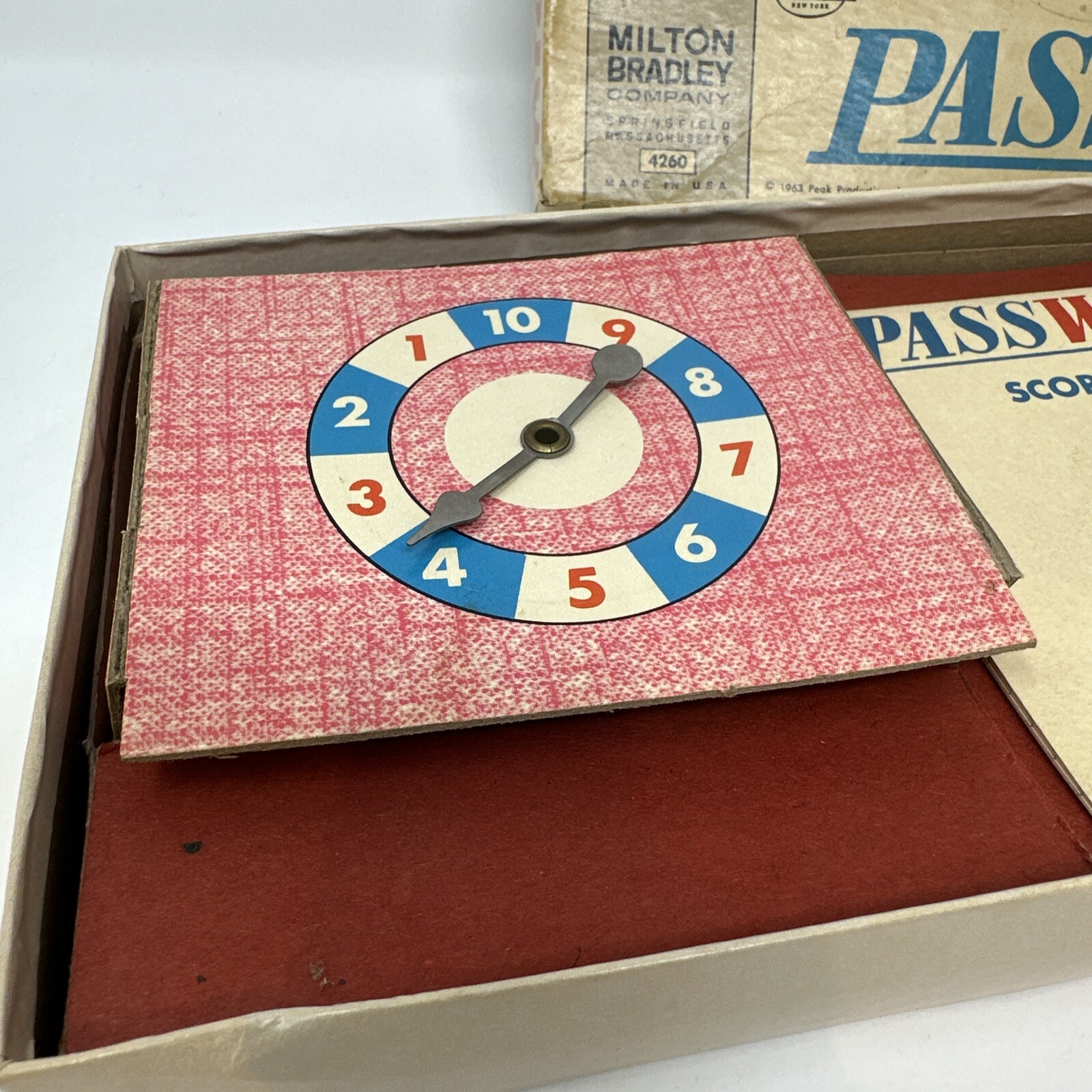 Vintage Password Game 1963 Complete Milton Bradley 4260 USA