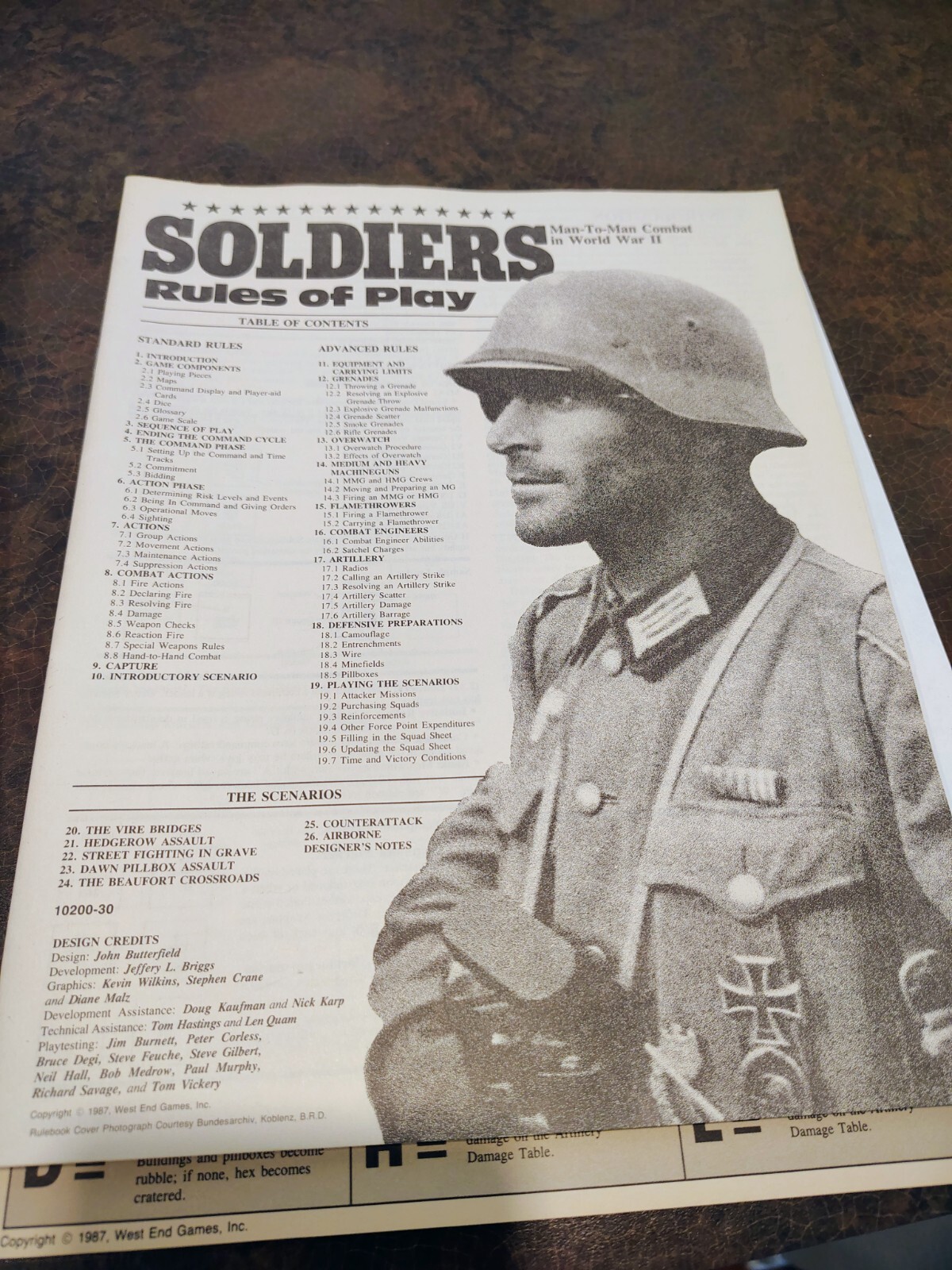 SOLDIERS MAN TO MAN COMBAT IN WW2 WEST END GAMES 1982 UNPUNCHED/COMPLETE W/ BOX