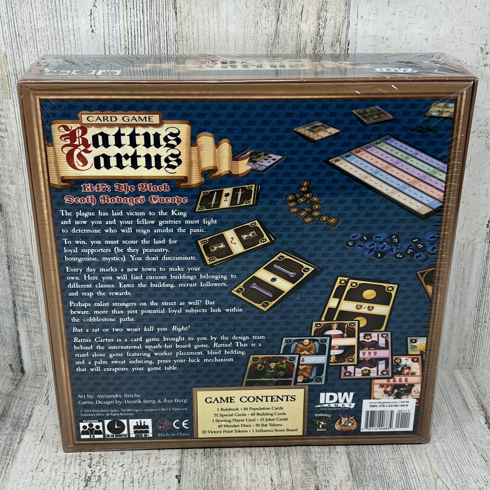 Rattus Cartus Deck Building Strategy Card Board Game – IDW Games – New / Sealed