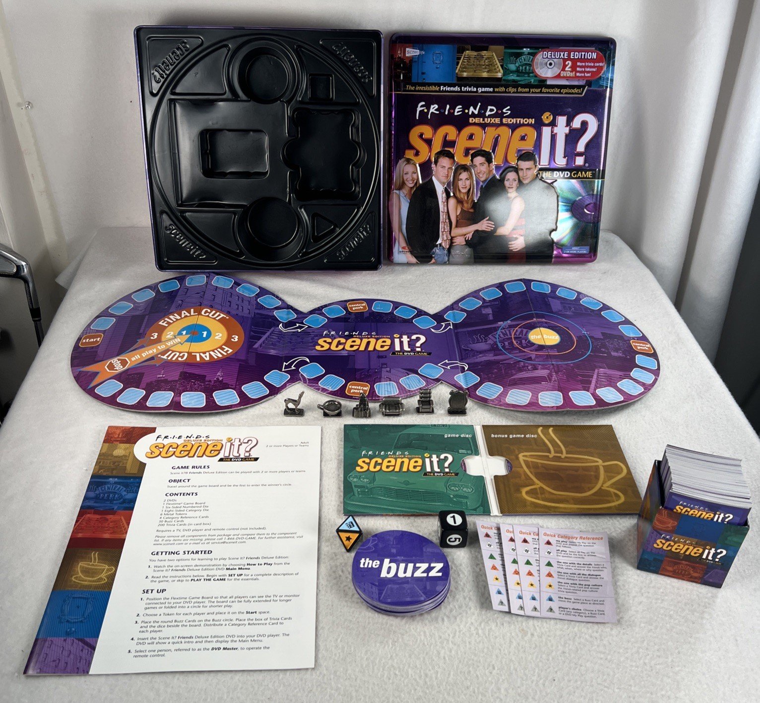 Friends Scene It DVD Game Deluxe Edition COMPLETE ScreenLife 2005 TV Show Trivia