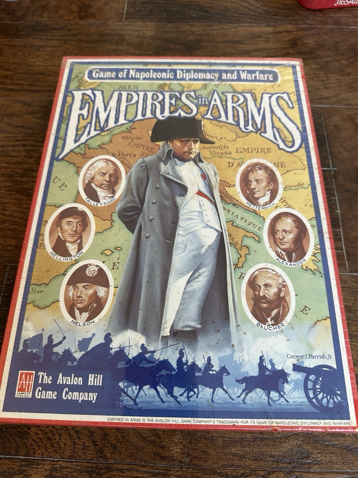 The Avalon Hill Game Company Empires in Arms Napoleonic Wars Bookcase Game 1986