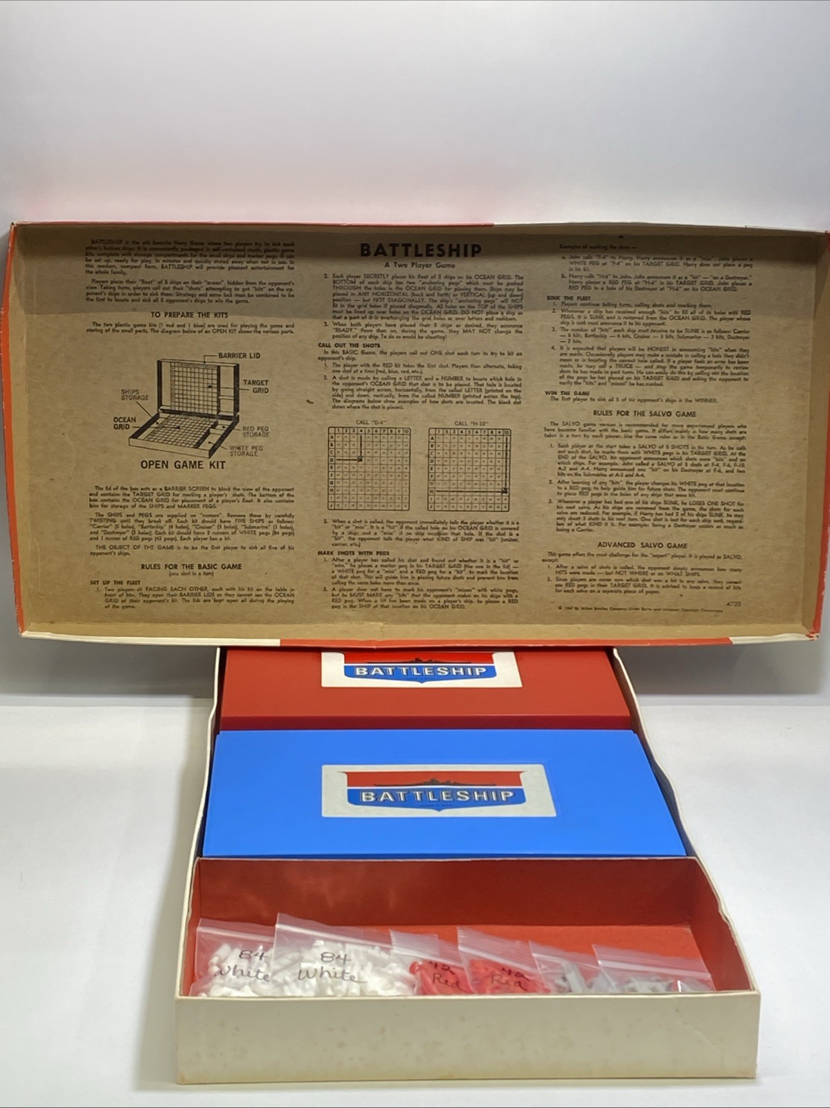 Battleship – Milton Bradley – Classic Naval Strategy Game – Complete – Vtg 1971