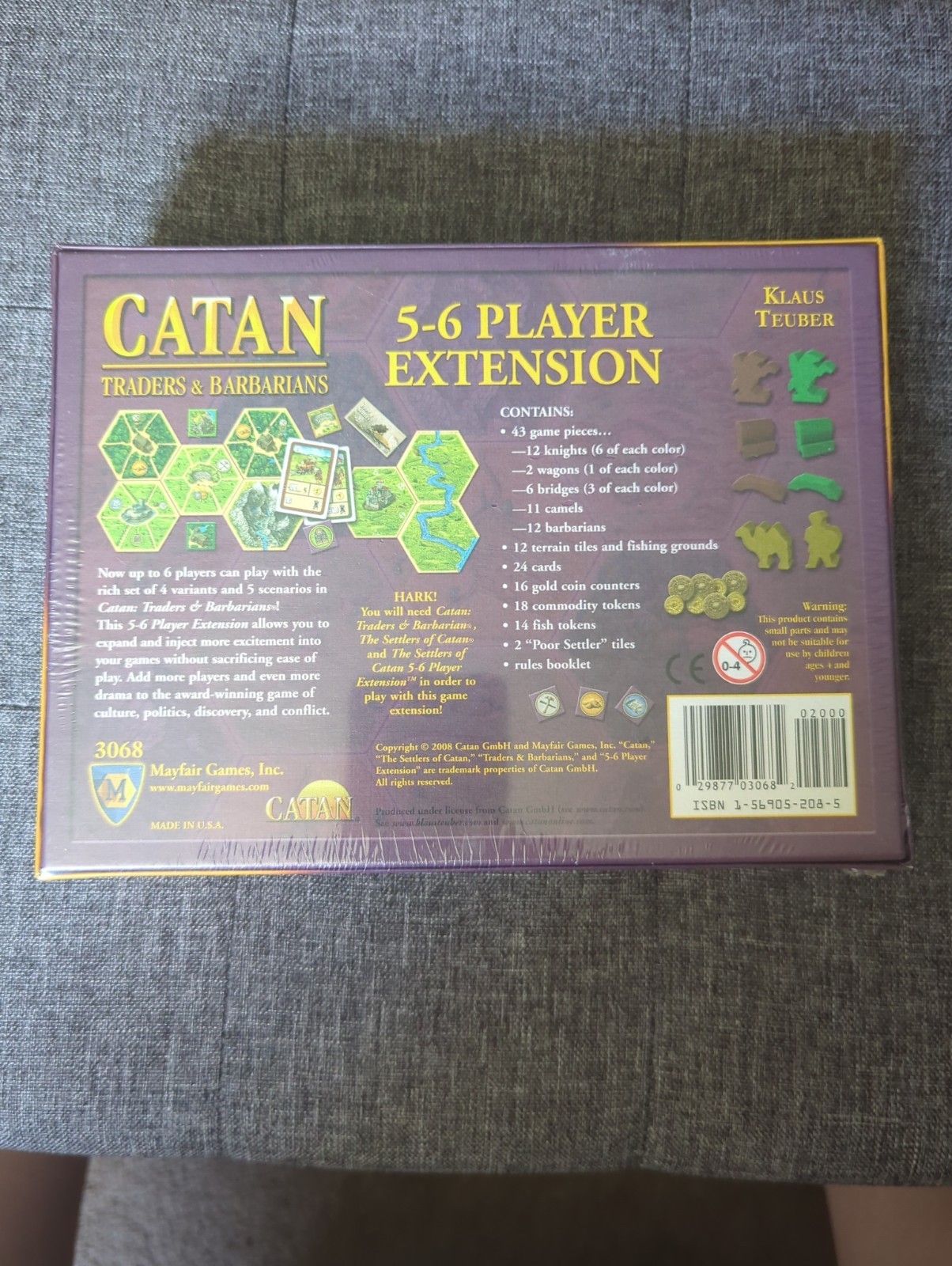 Catan Traders & Barbarians Expansion 3068 5-6 Players Extension New Sealed