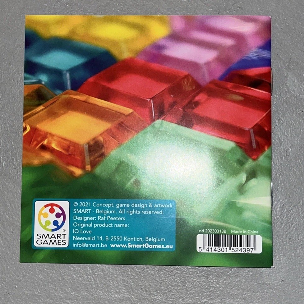SmartGames IQ Love Travel Puzzle Game 120 Challenges 100% Complete Ages 7+_B2