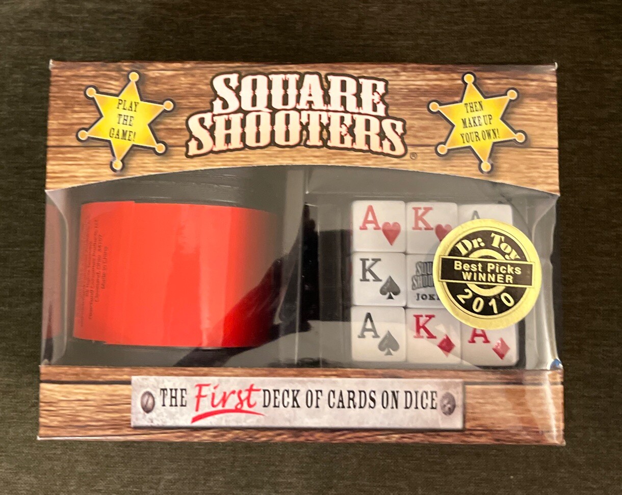 Square Shooters Game “The First Deck of Cards On Dice” by Heartland NEW