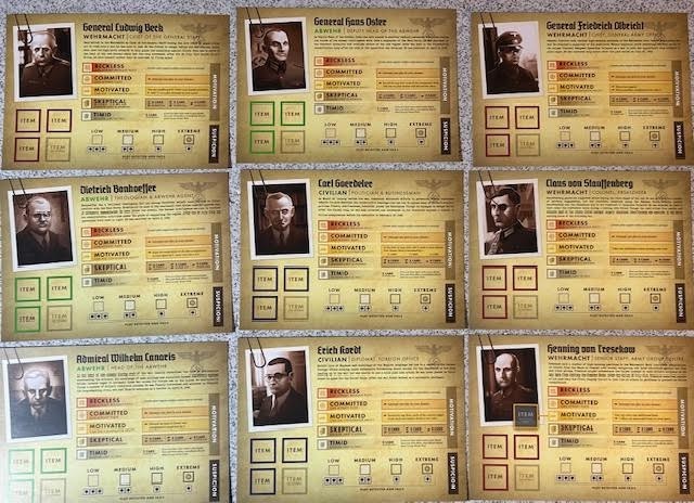 Black Orchestra COMPLETE OPEN BOX board game by Starling Games