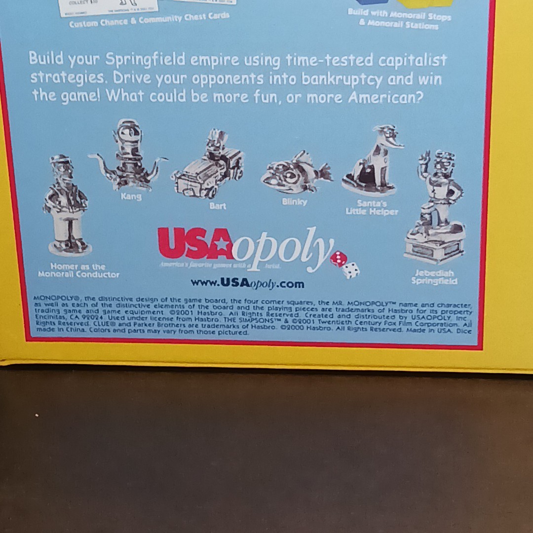 VINTAGE Monopoly THE SIMPSONS BOARD GAME w/ Collectible Tokens 2001 SEALED 🎲