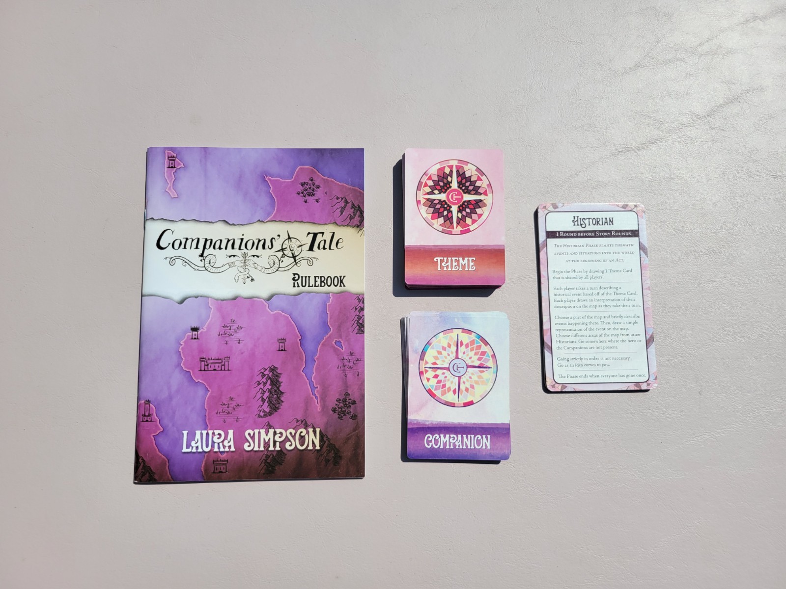 Companions Tale Map Making & Storytelling Card Board Game Laura Simpson COMPLETE