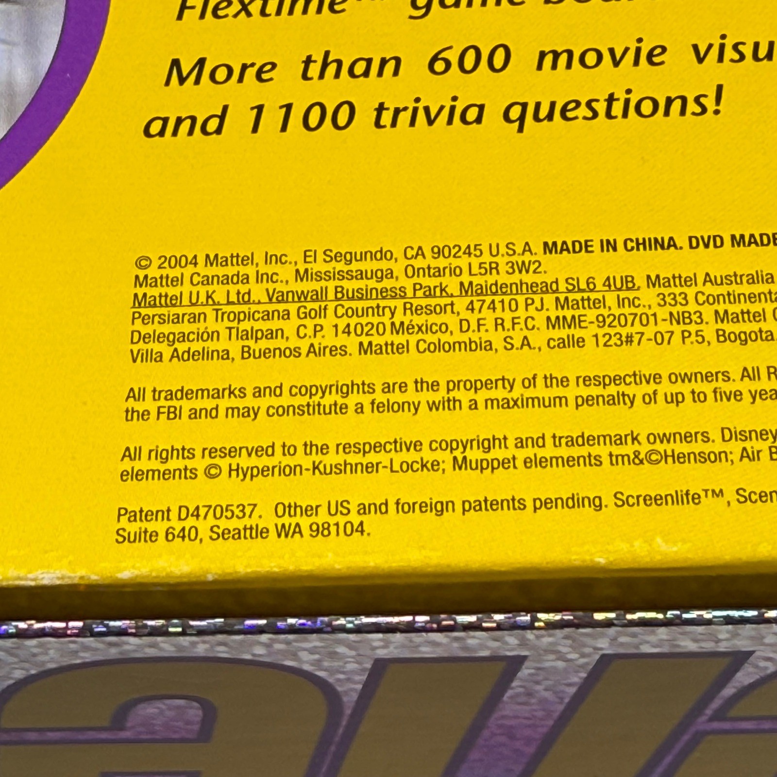 Disney Scene It The DVD Game Family Trivia Featuring Disney Pixar Characters