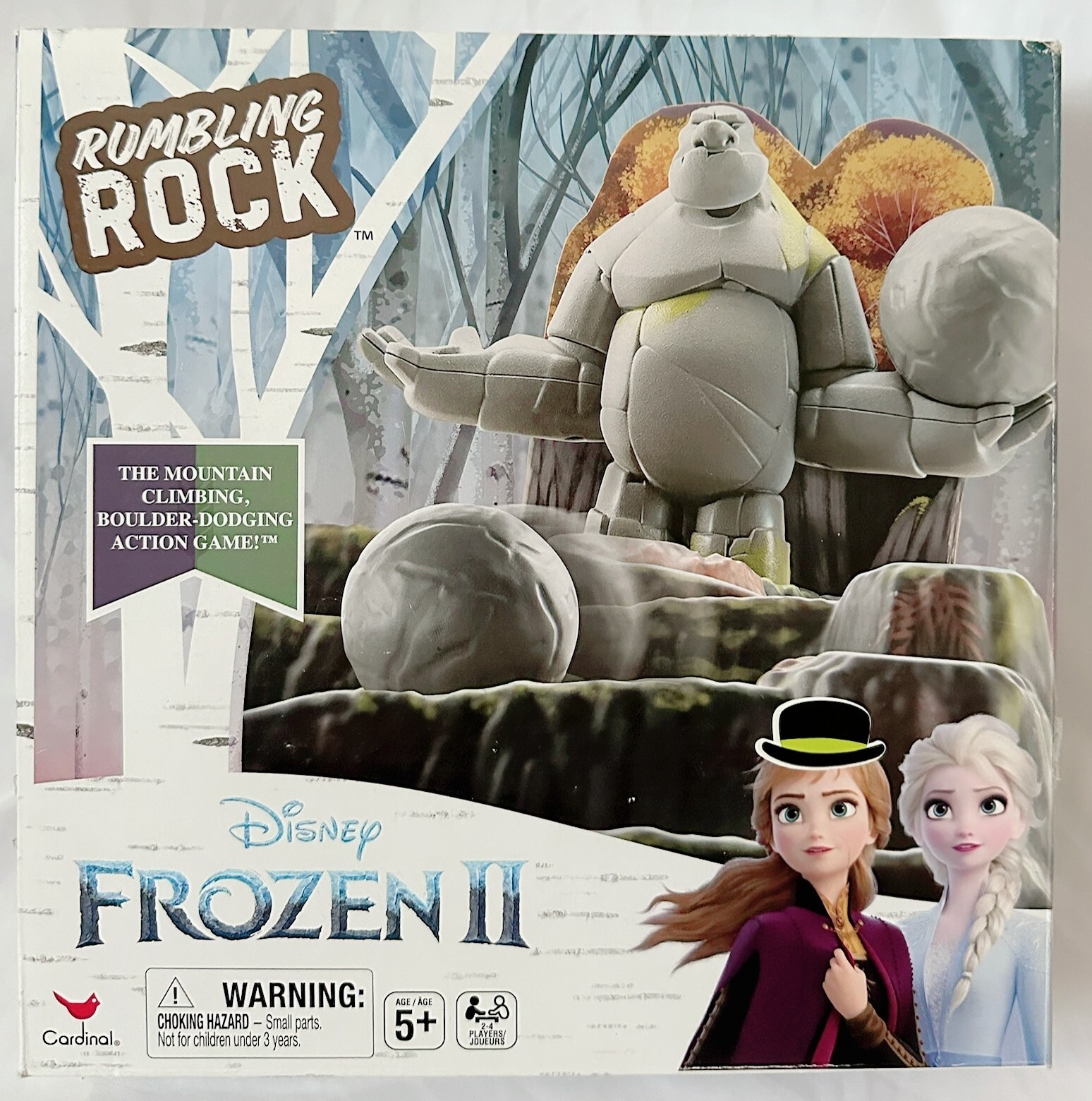 Disney Frozen 2 Rumbling Rock Board Game Earth Giant Adventure Complete Mattel